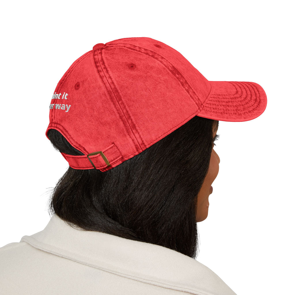 Vintage Embroidered Cap — "Old *uckers Club" Distressed Baseball Hat