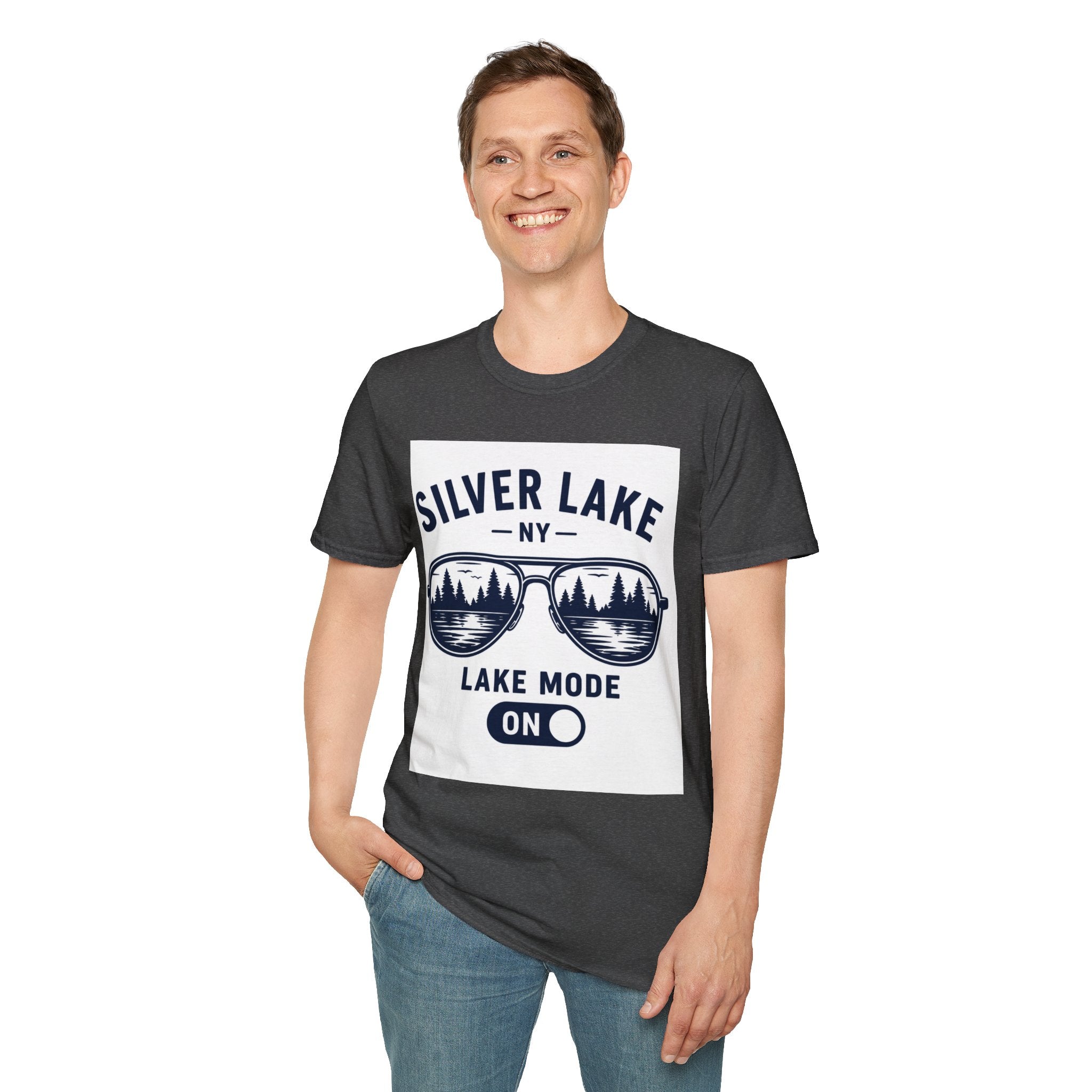 Lake Mode ON Silver Lake Softstyle T-Shirt