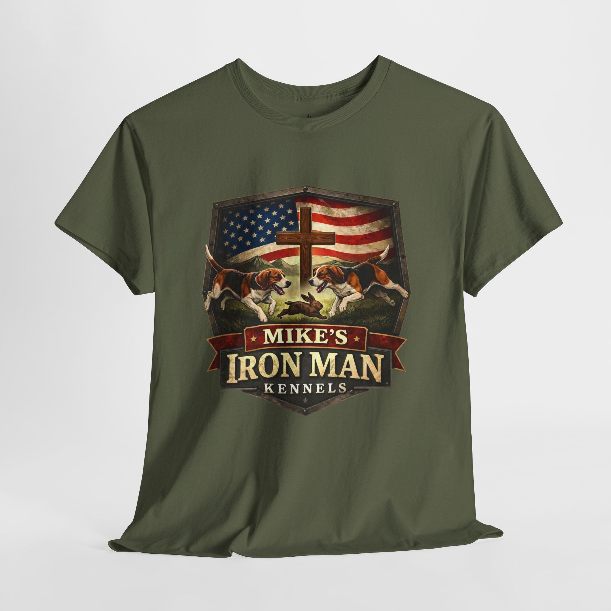 Mike’s Iron Man Kennels Patriotic Dog Lover Tee