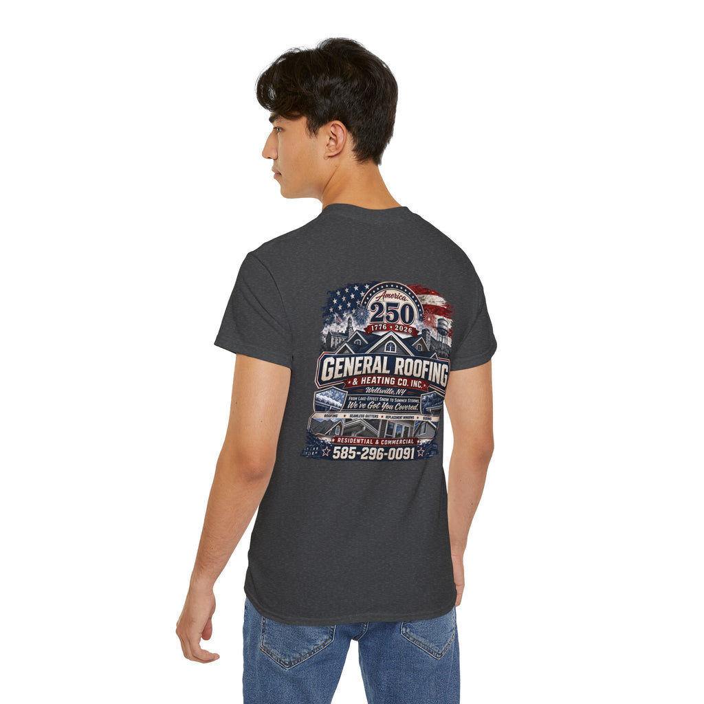 "General Roofing" Patriotic Logo T‑Shirt