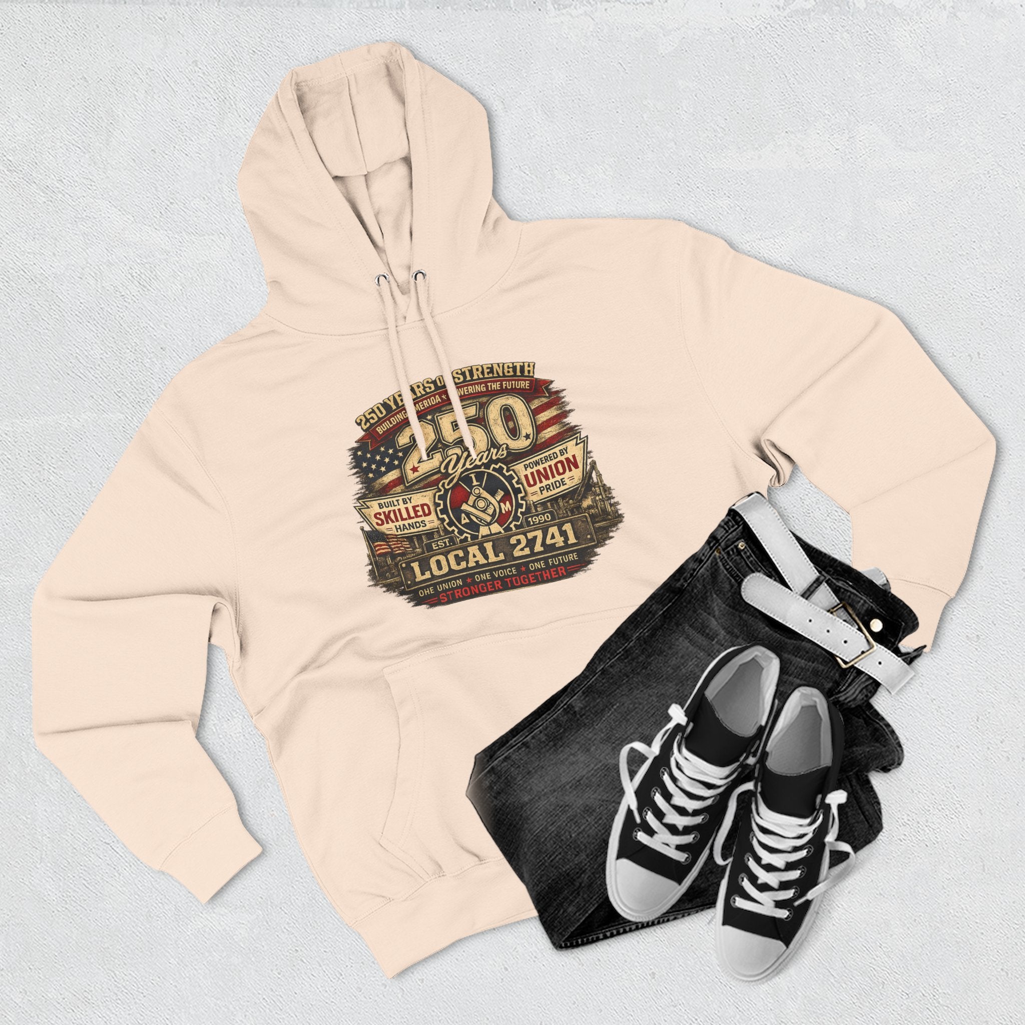 IAM Local 2741 | 250 Years Strong Commemorative Hoodie