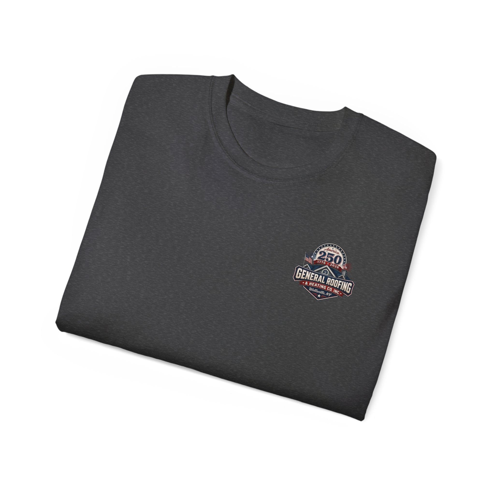 "General Roofing" Patriotic Logo T‑Shirt