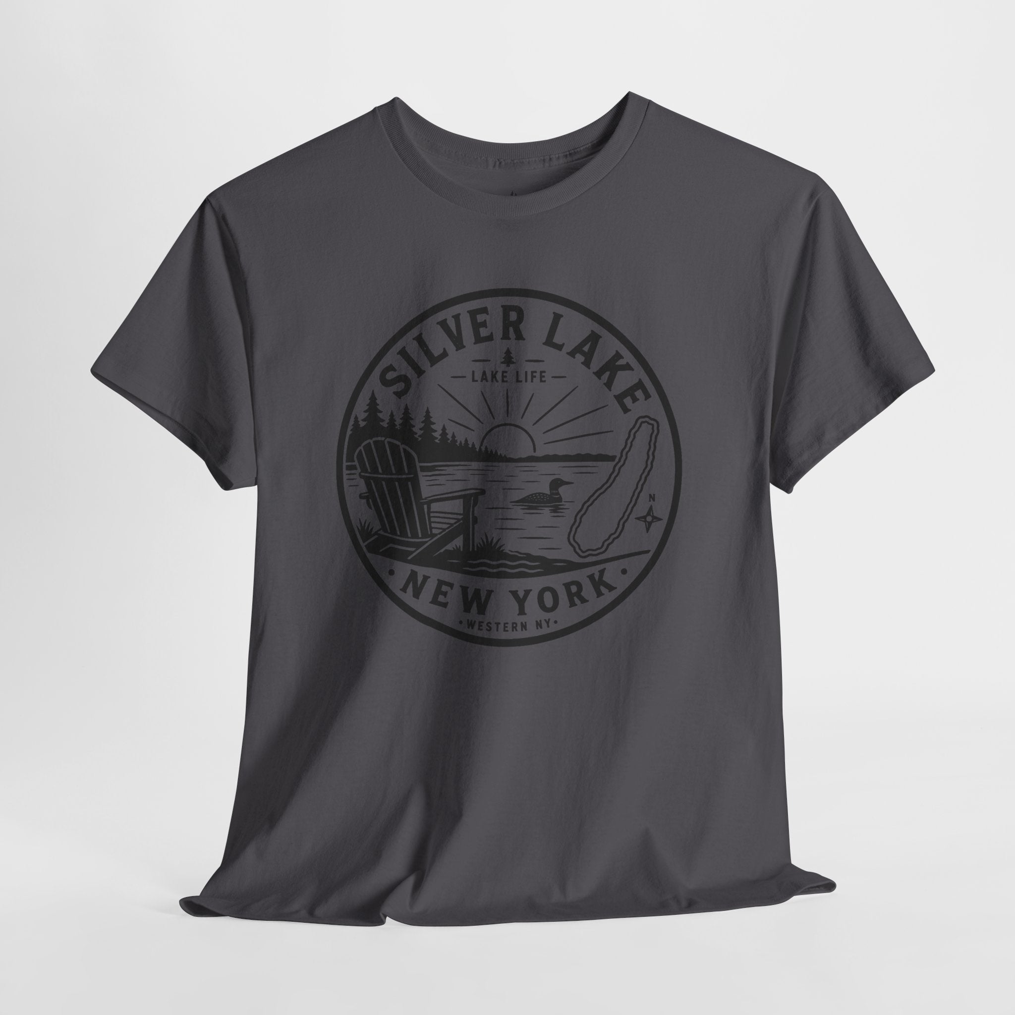 Silver Lake New York Lake Life T-Shirt