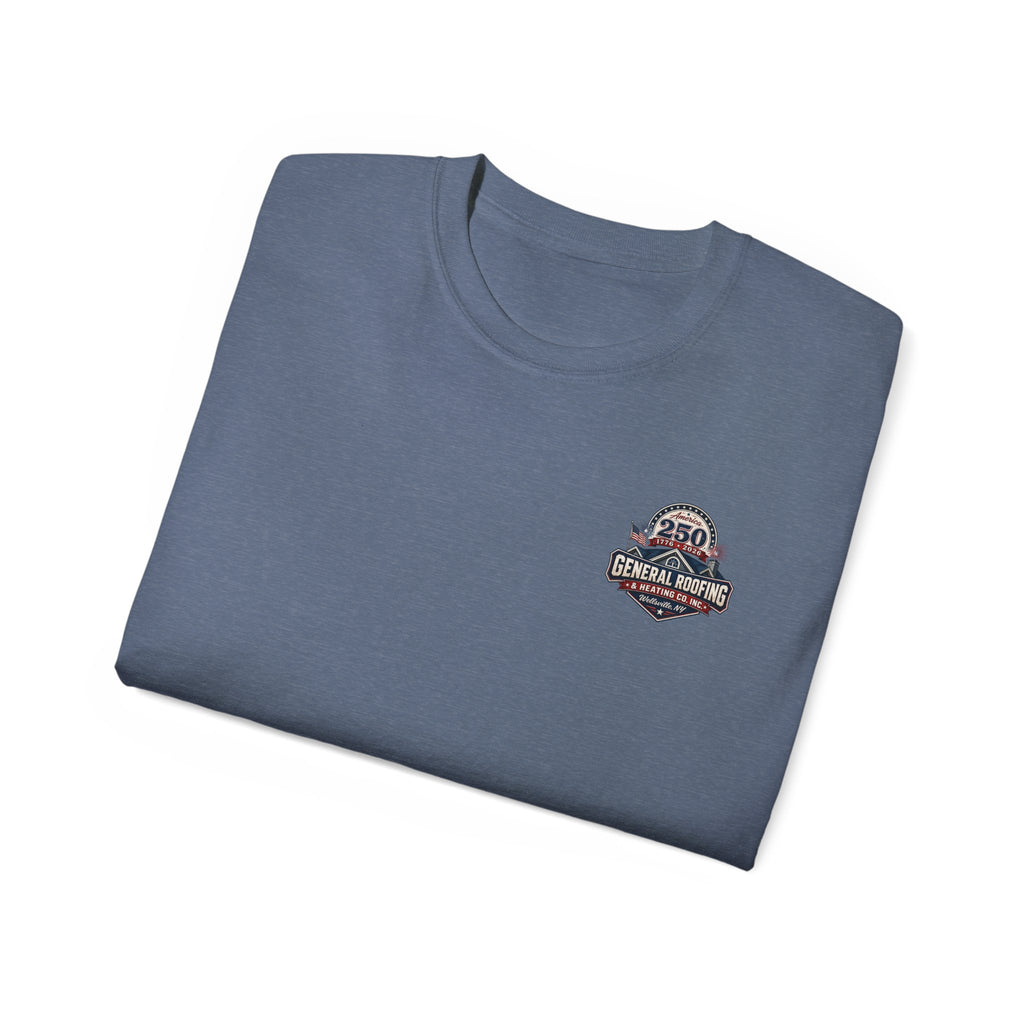 "General Roofing" Patriotic Logo T‑Shirt