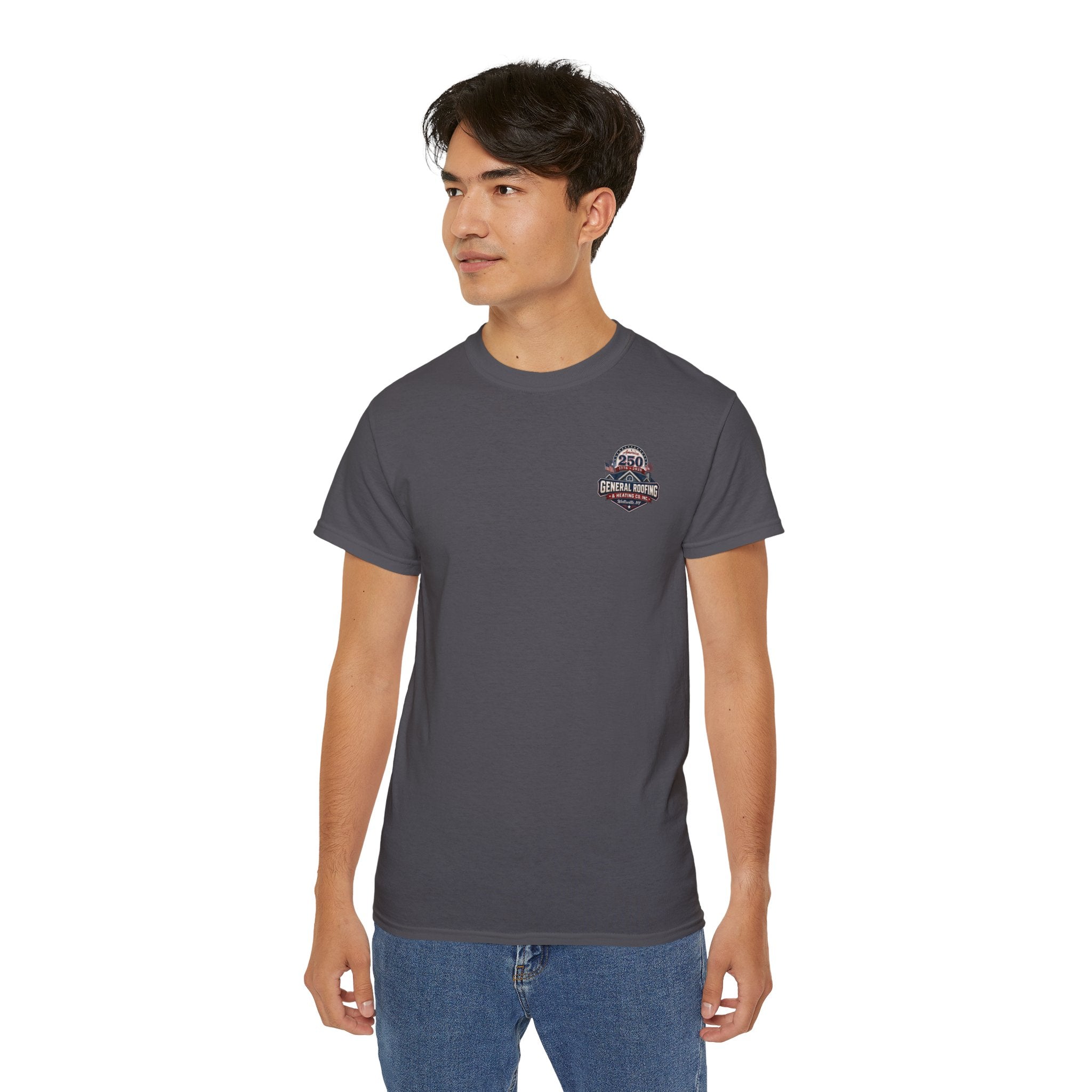 "General Roofing" Patriotic Logo T‑Shirt