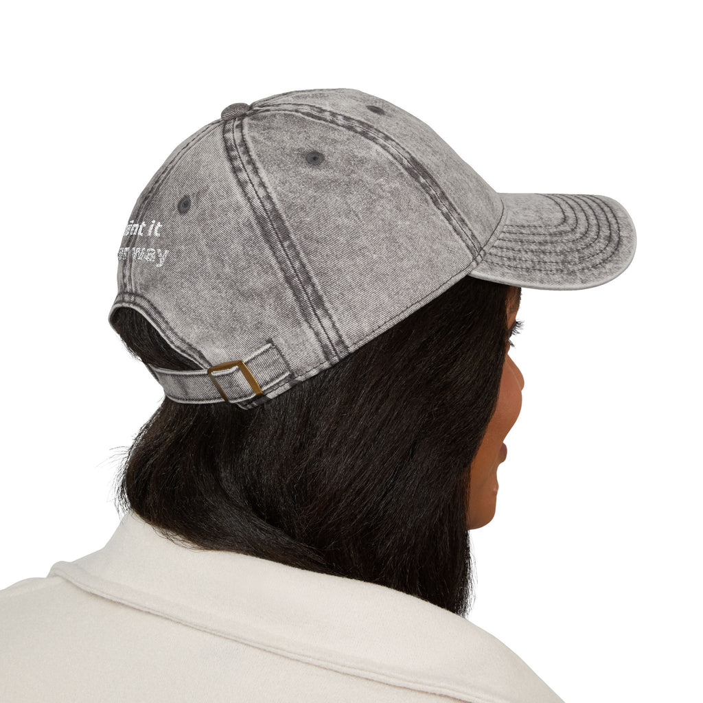 Vintage Embroidered Cap — "Old *uckers Club" Distressed Baseball Hat