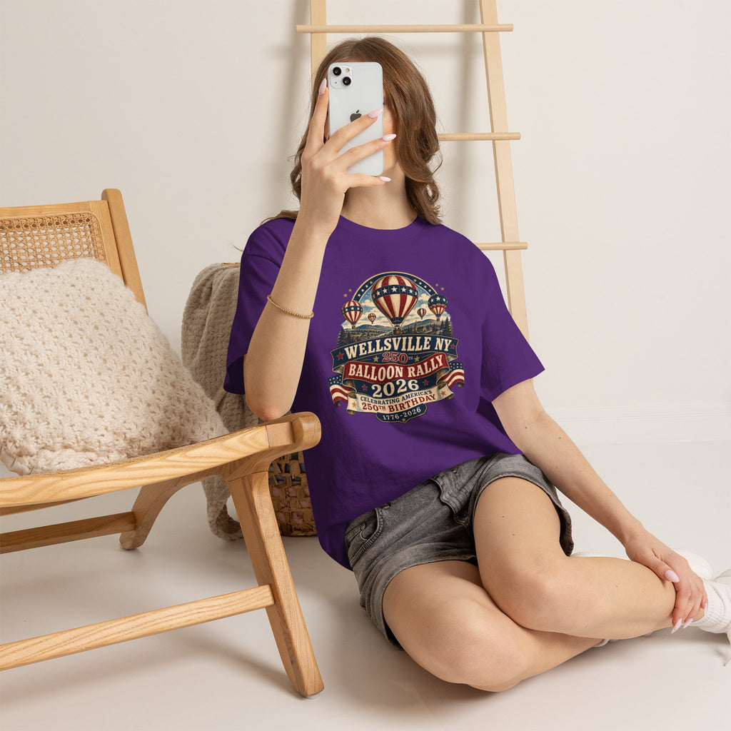 Balloon Rally T‑Shirt - Wellsville NY 2026 Hot Air Balloon Rally Vintage Festival Tee