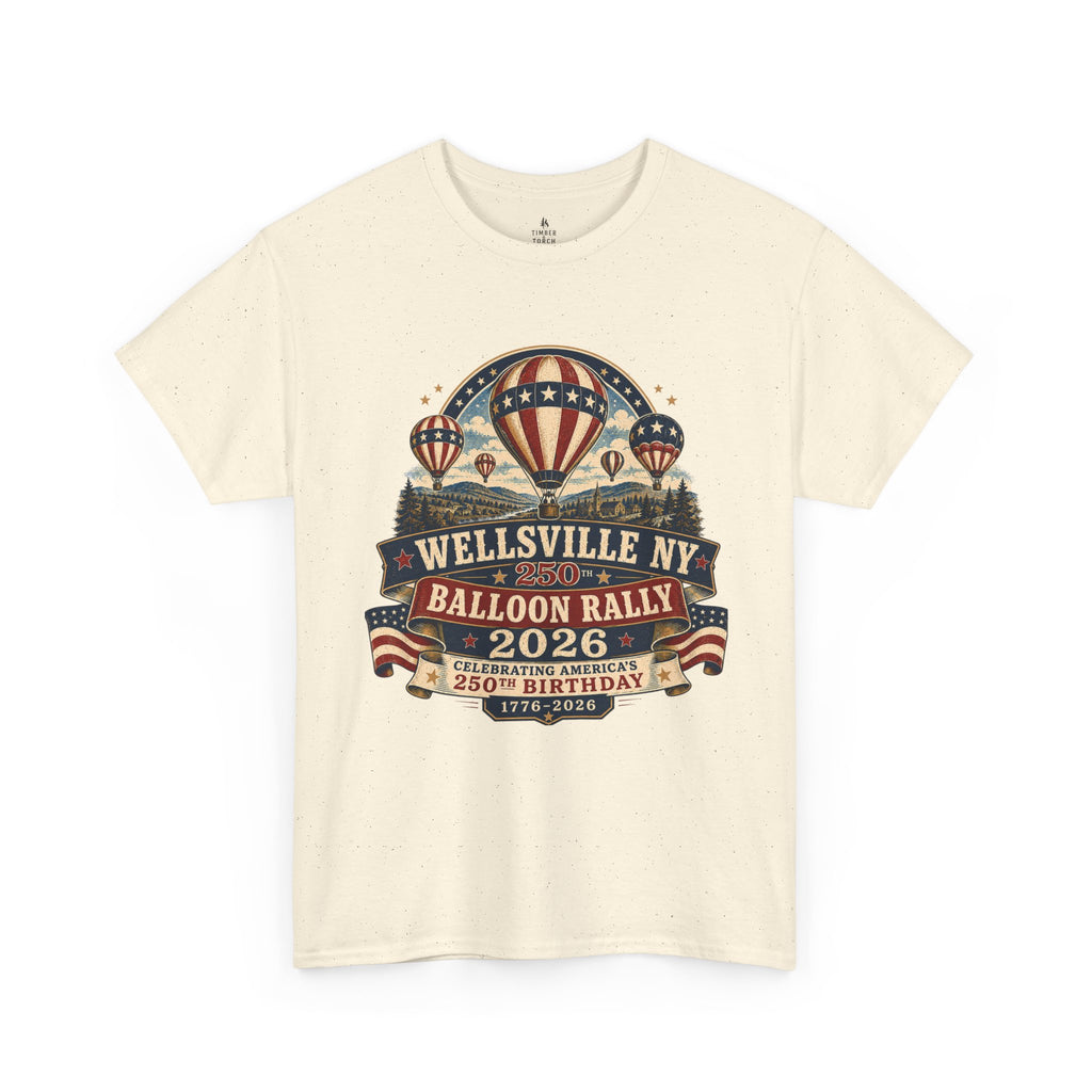 Balloon Rally T‑Shirt - Wellsville NY 2026 Hot Air Balloon Rally Vintage Festival Tee