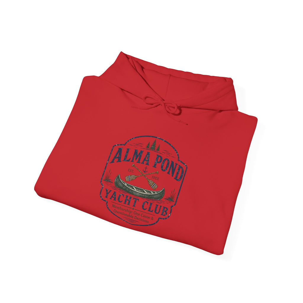 Alma Pond Yacht Club Hoodie — Vintage Rowboat Logo Sweatshirt