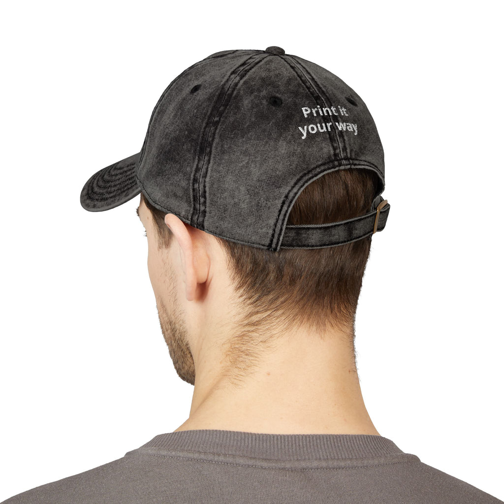 Vintage Embroidered Cap — "Old *uckers Club" Distressed Baseball Hat