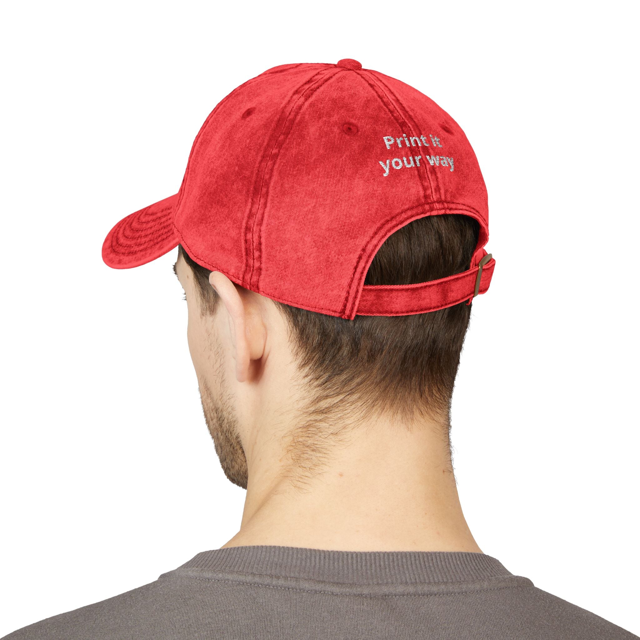 Vintage Embroidered Cap — "Old *uckers Club" Distressed Baseball Hat