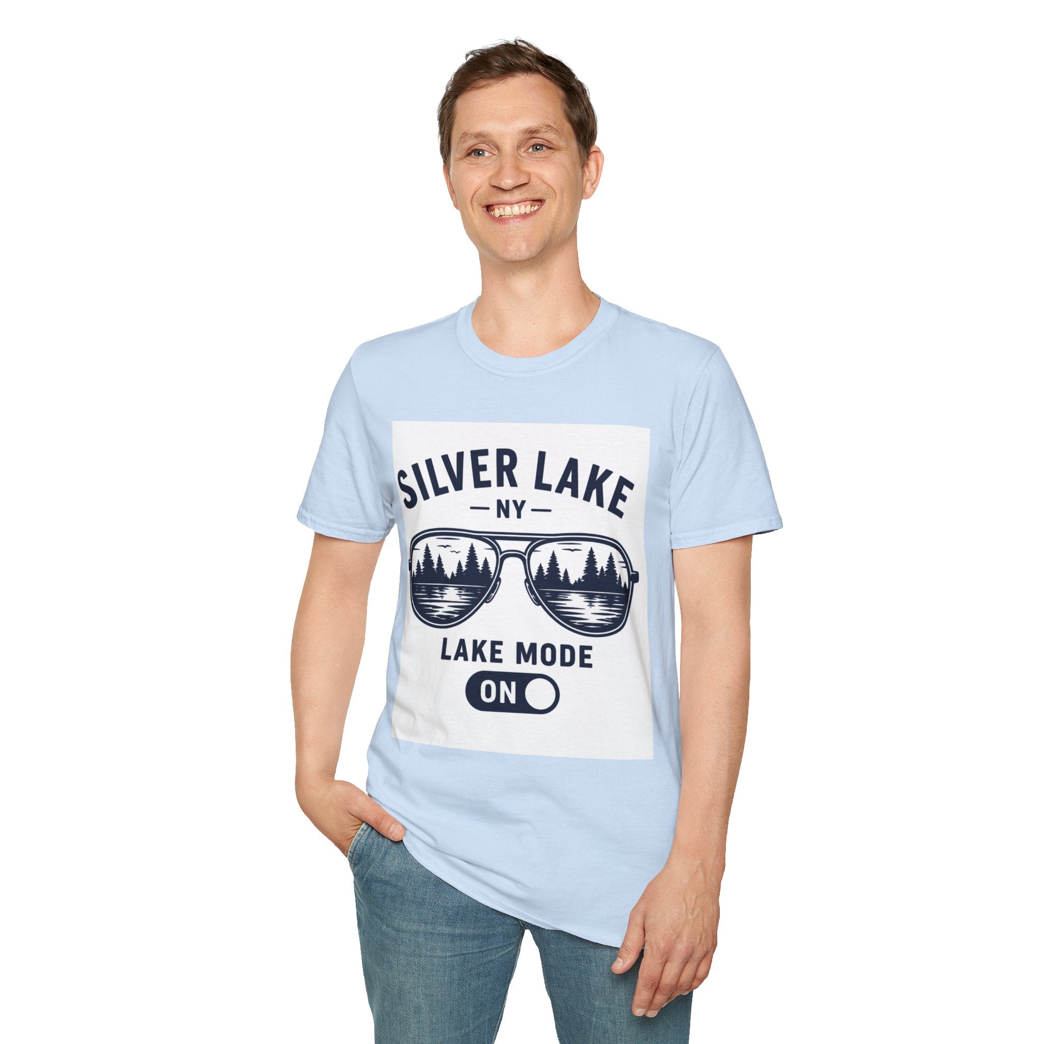 Lake Mode ON Silver Lake Softstyle T-Shirt