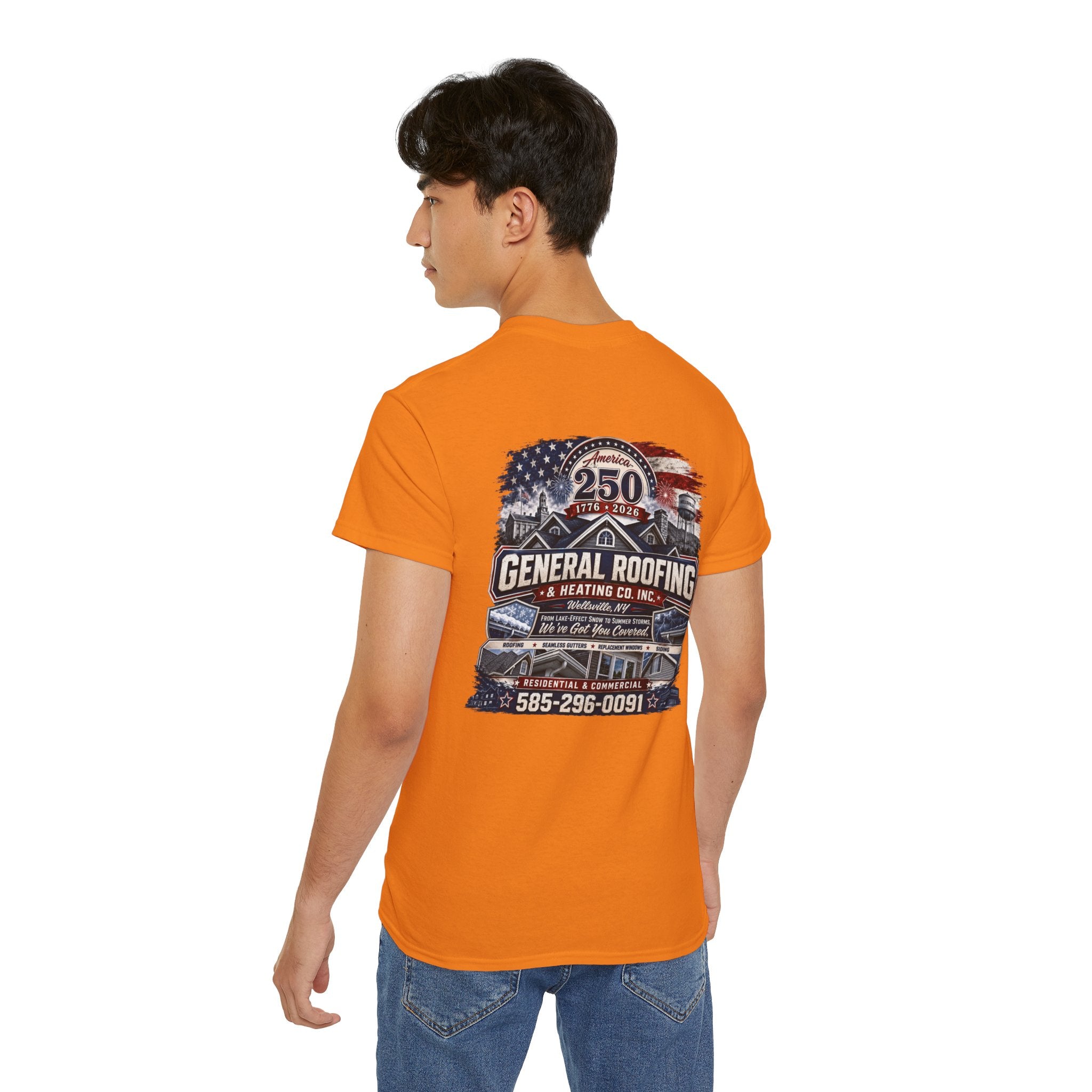 "General Roofing" Patriotic Logo T‑Shirt