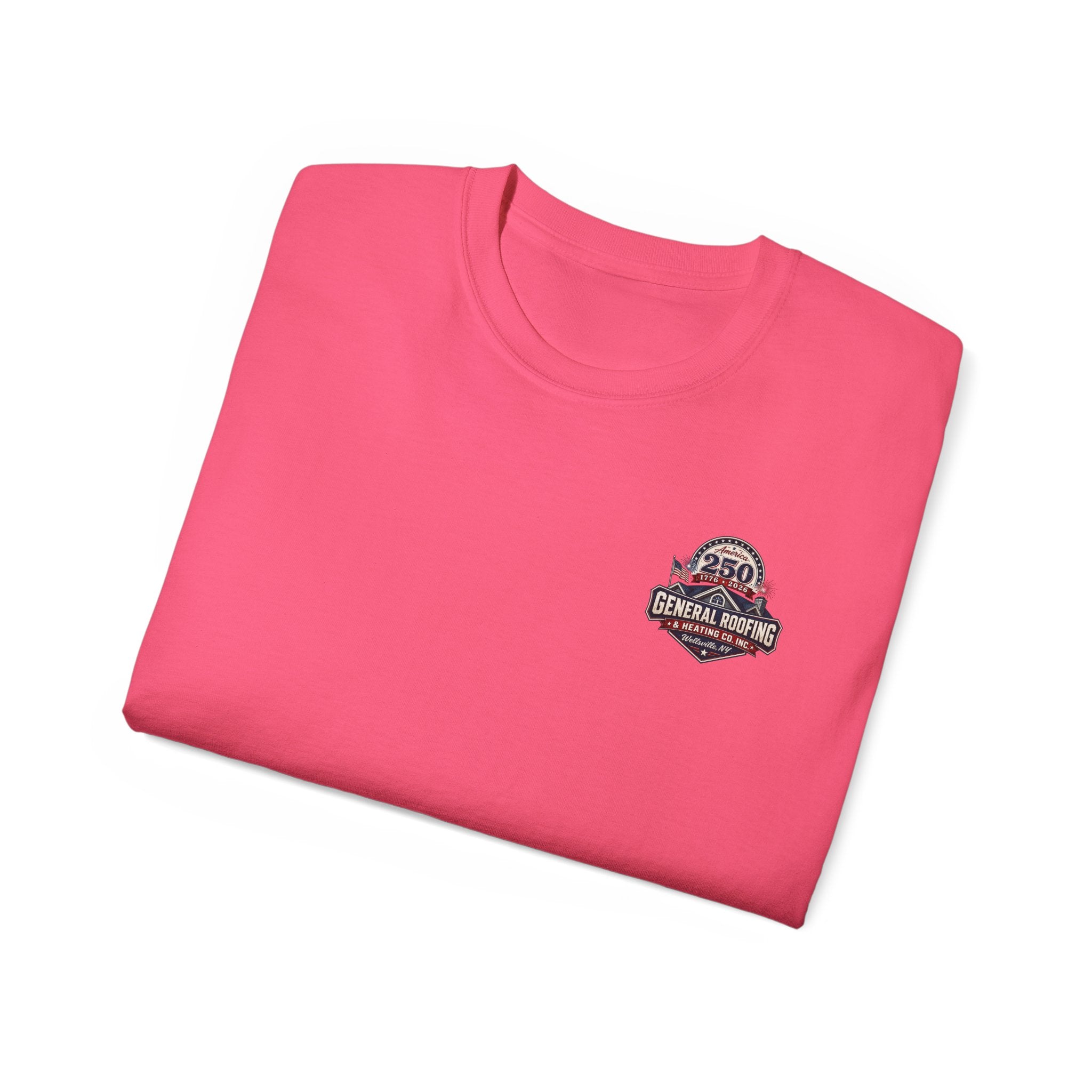 "General Roofing" Patriotic Logo T‑Shirt
