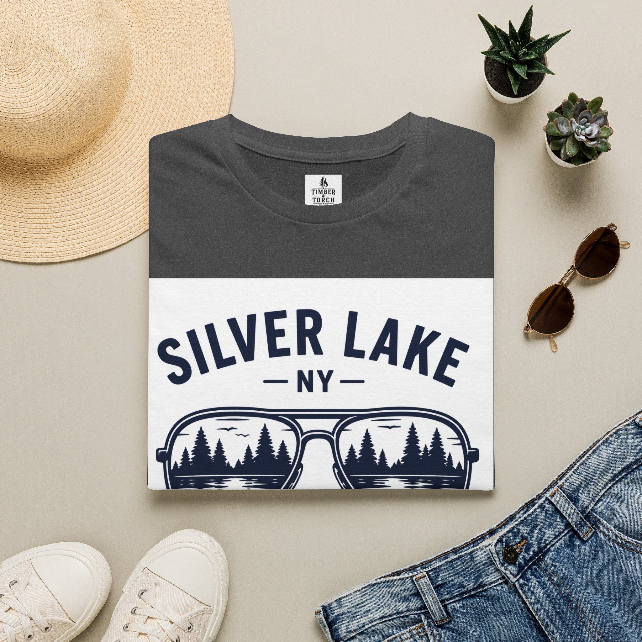 Lake Mode ON Silver Lake Softstyle T-Shirt