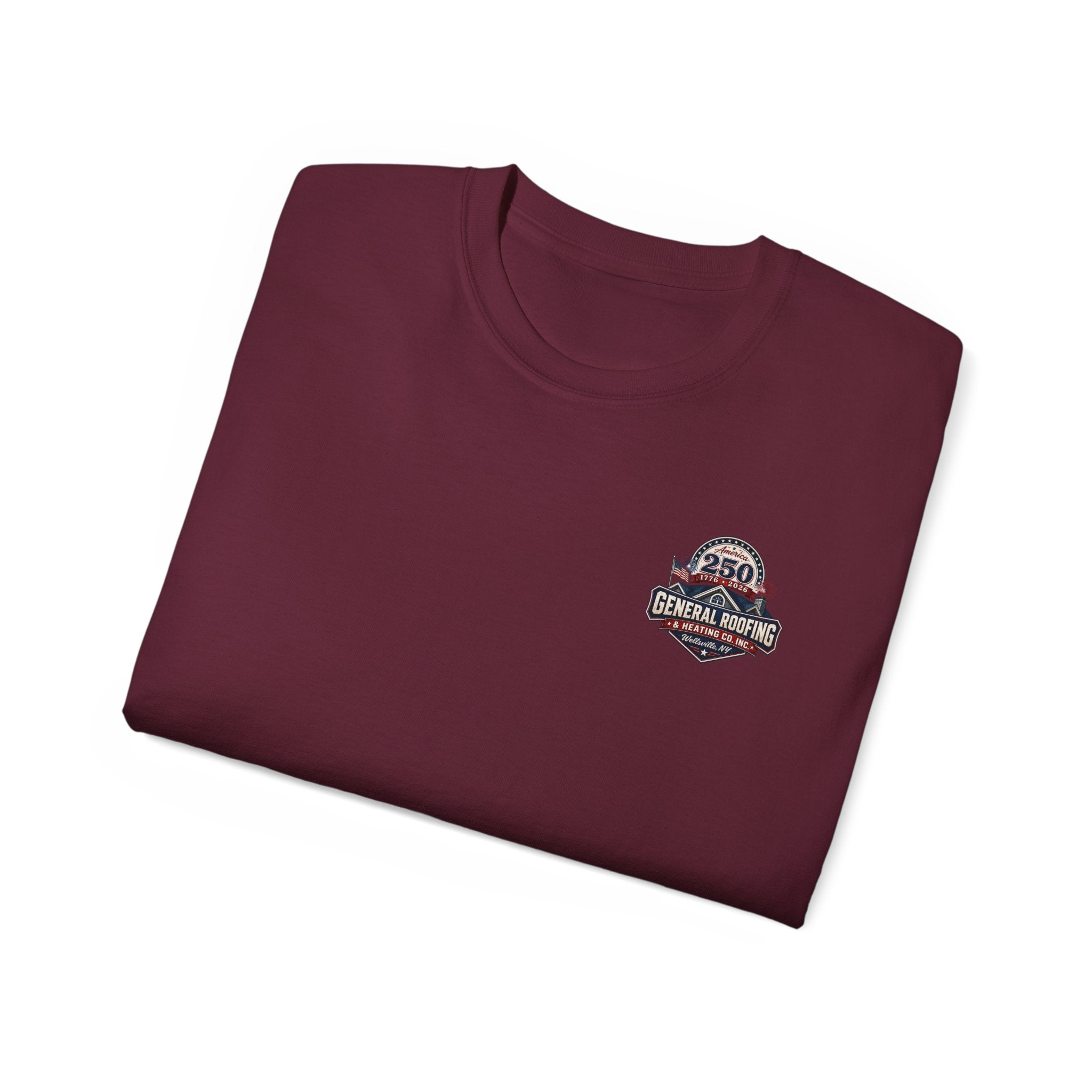 "General Roofing" Patriotic Logo T‑Shirt