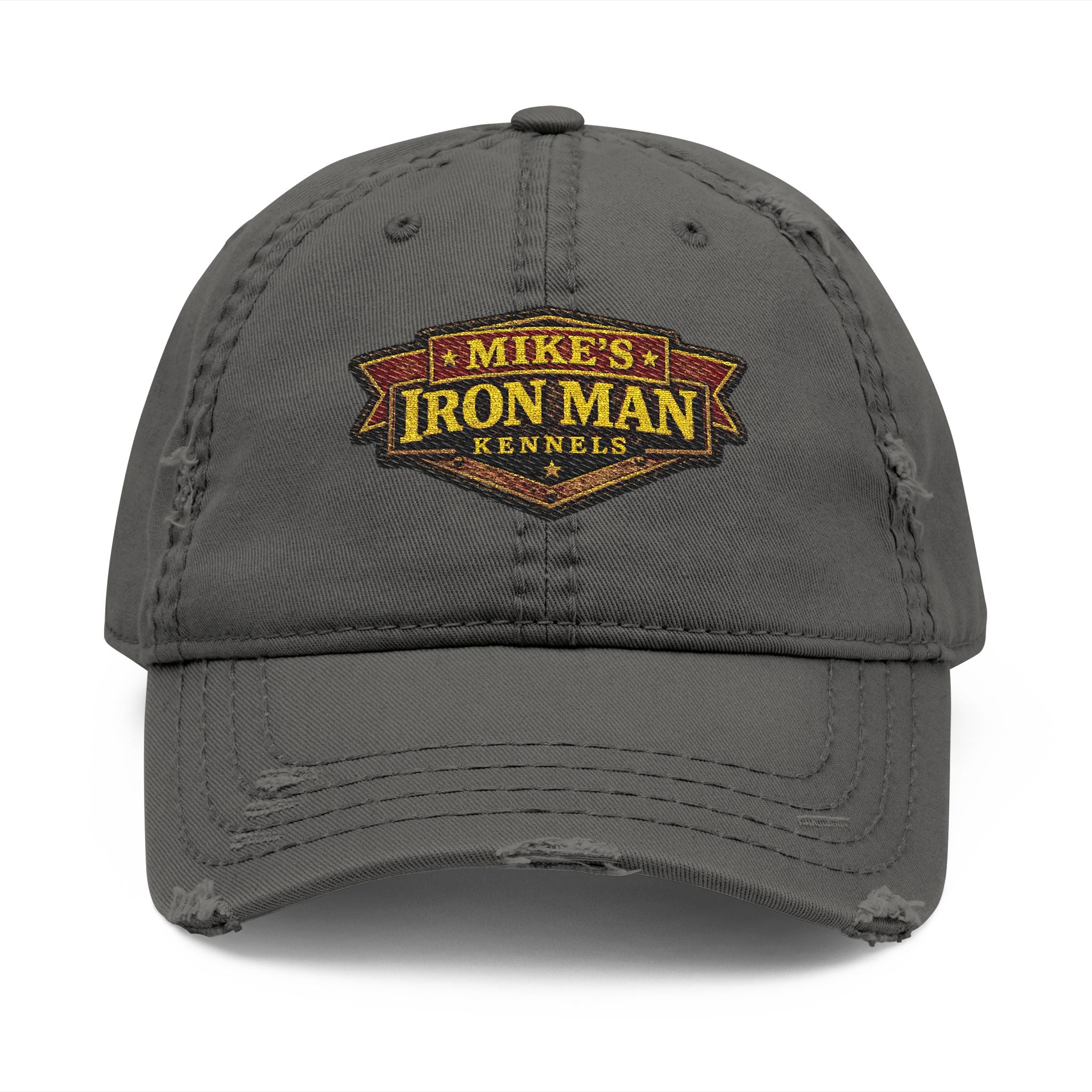 Mike’s Iron Man Kennels Distressed Dad Hat
