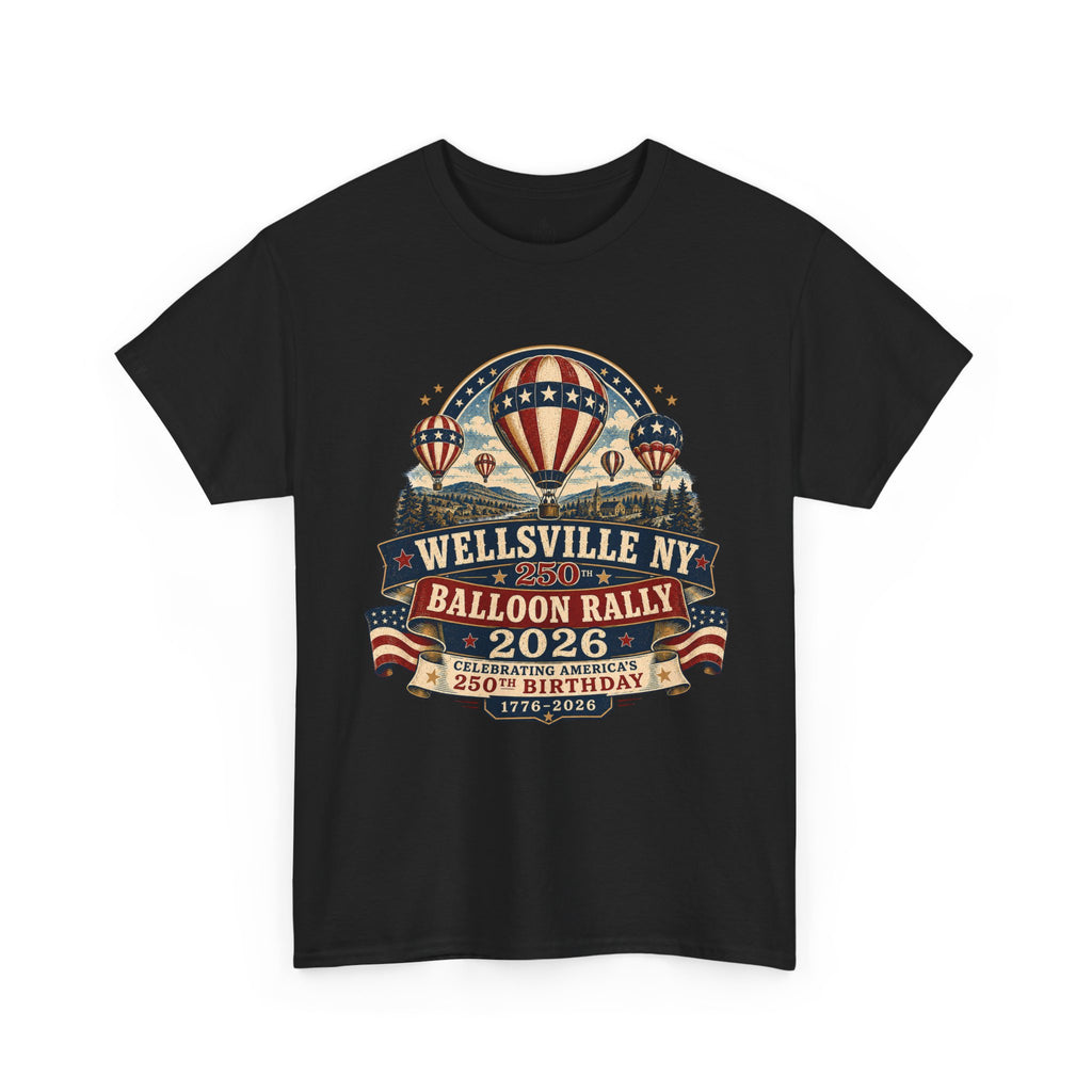 Balloon Rally T‑Shirt - Wellsville NY 2026 Hot Air Balloon Rally Vintage Festival Tee