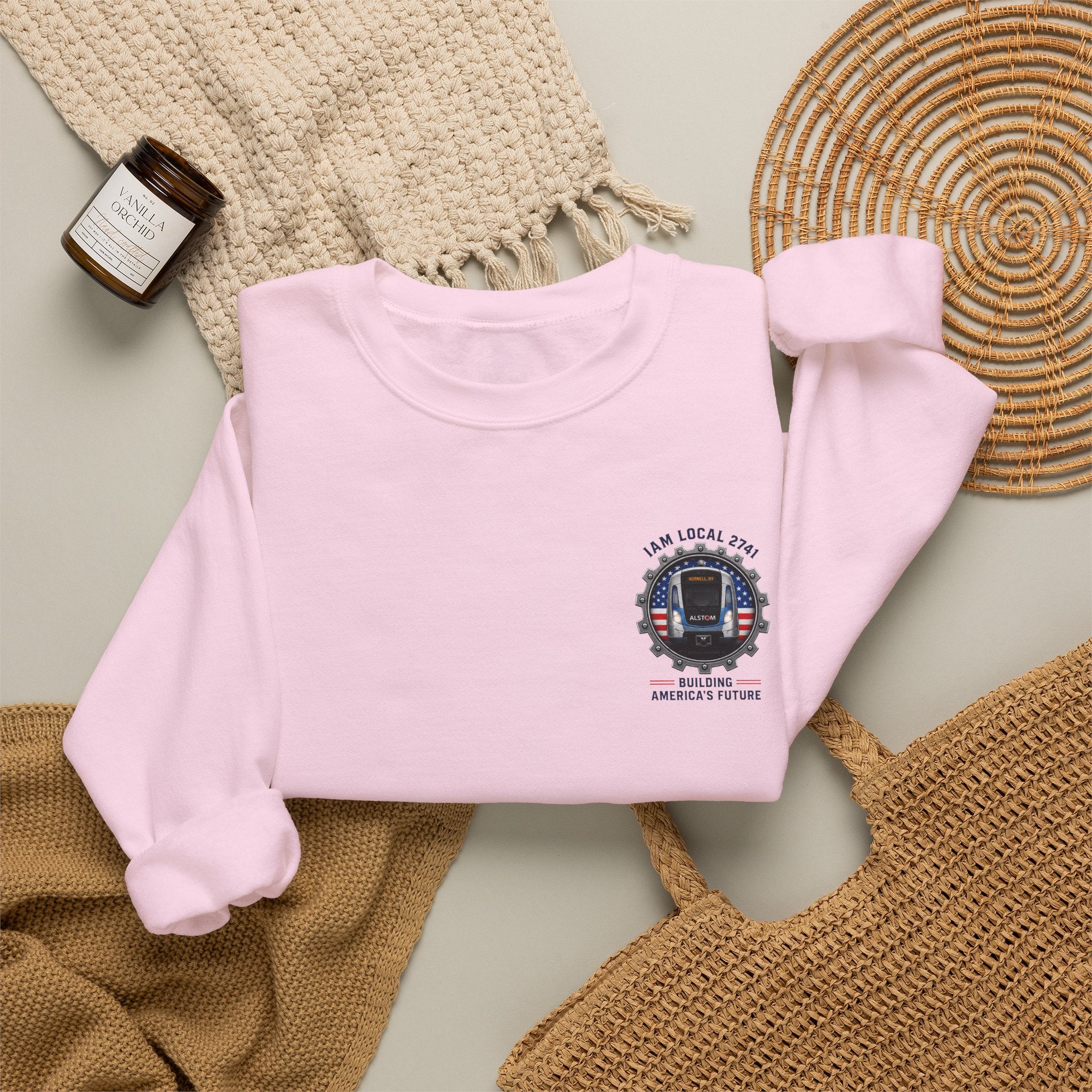 Union Pride Sweatshirt — "I Am Local 2741" 250 Years American Innovators Crewneck