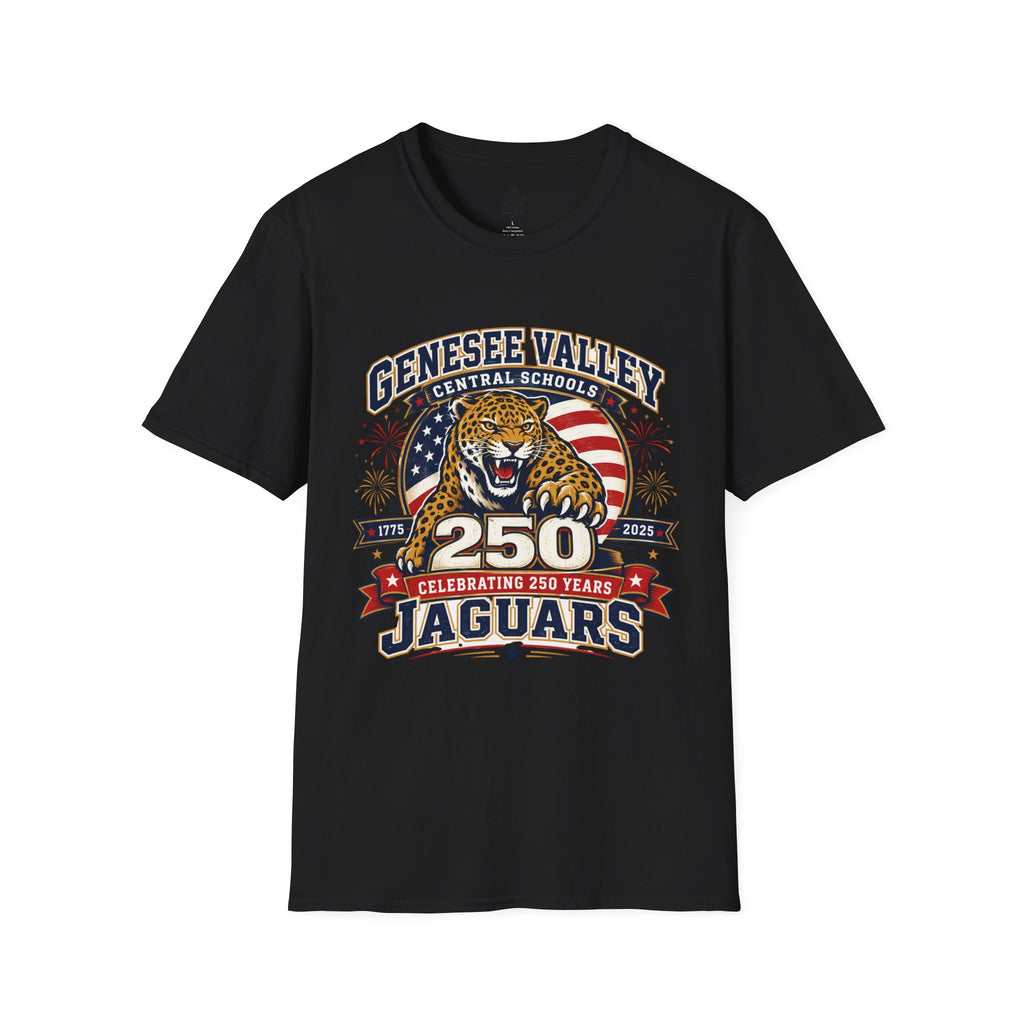 Genesee Valley Jaguars 250th Anniversary T-Shirt
