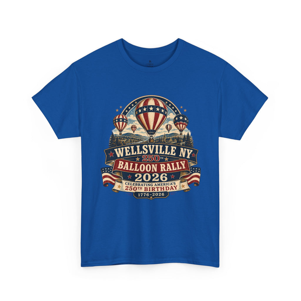 Balloon Rally T‑Shirt - Wellsville NY 2026 Hot Air Balloon Rally Vintage Festival Tee