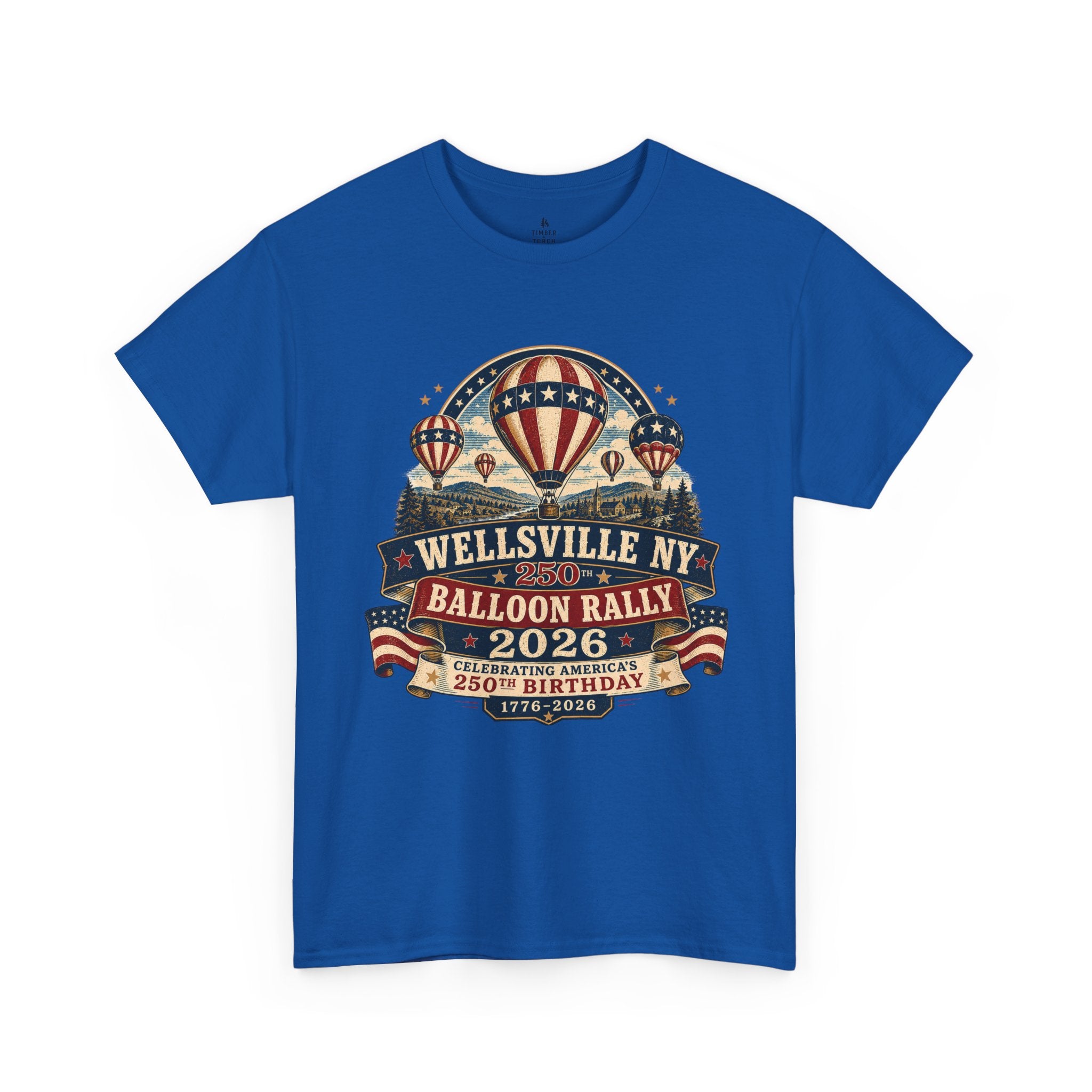 Balloon Rally T‑Shirt - Wellsville NY 2026 Hot Air Balloon Rally Vintage Festival Tee