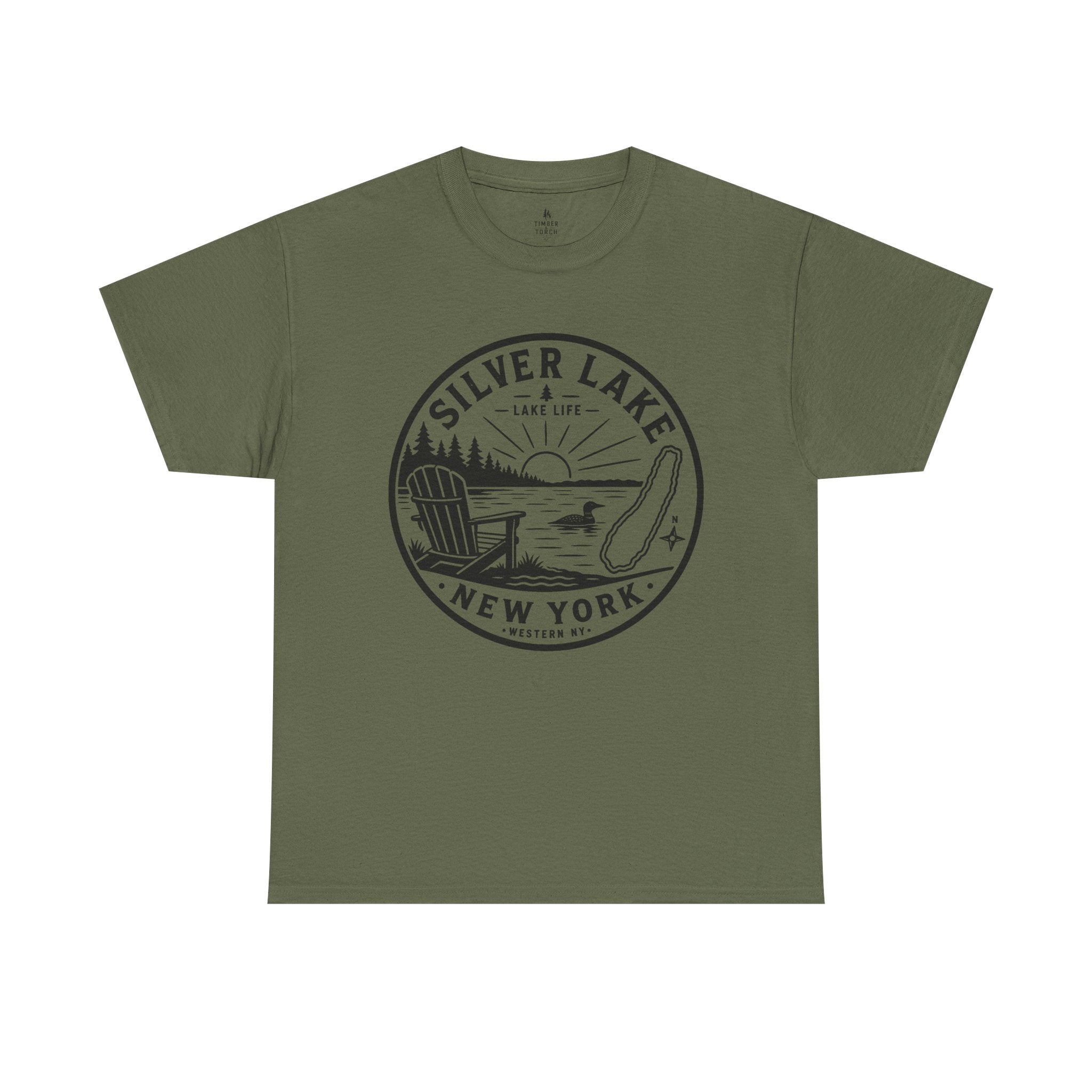 Silver Lake New York Lake Life T-Shirt