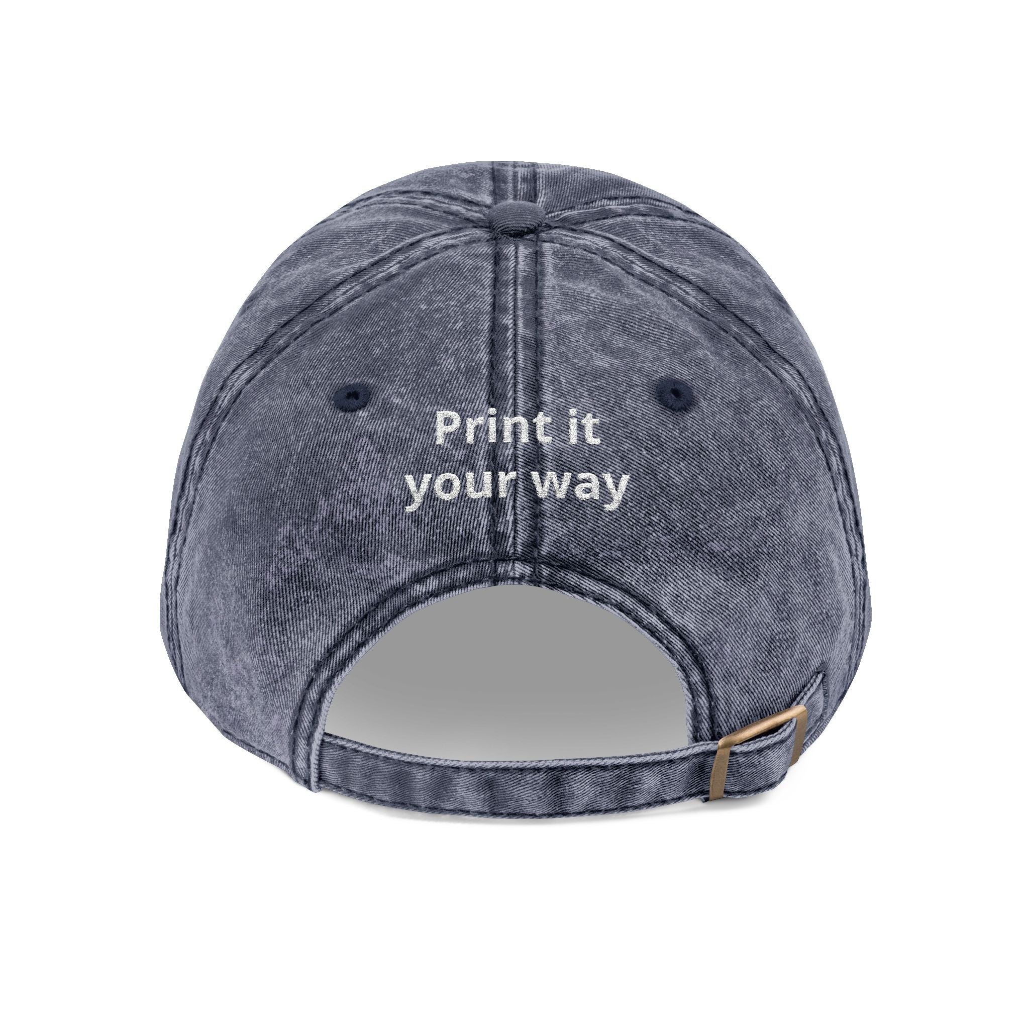 Vintage Embroidered Cap — "Old *uckers Club" Distressed Baseball Hat