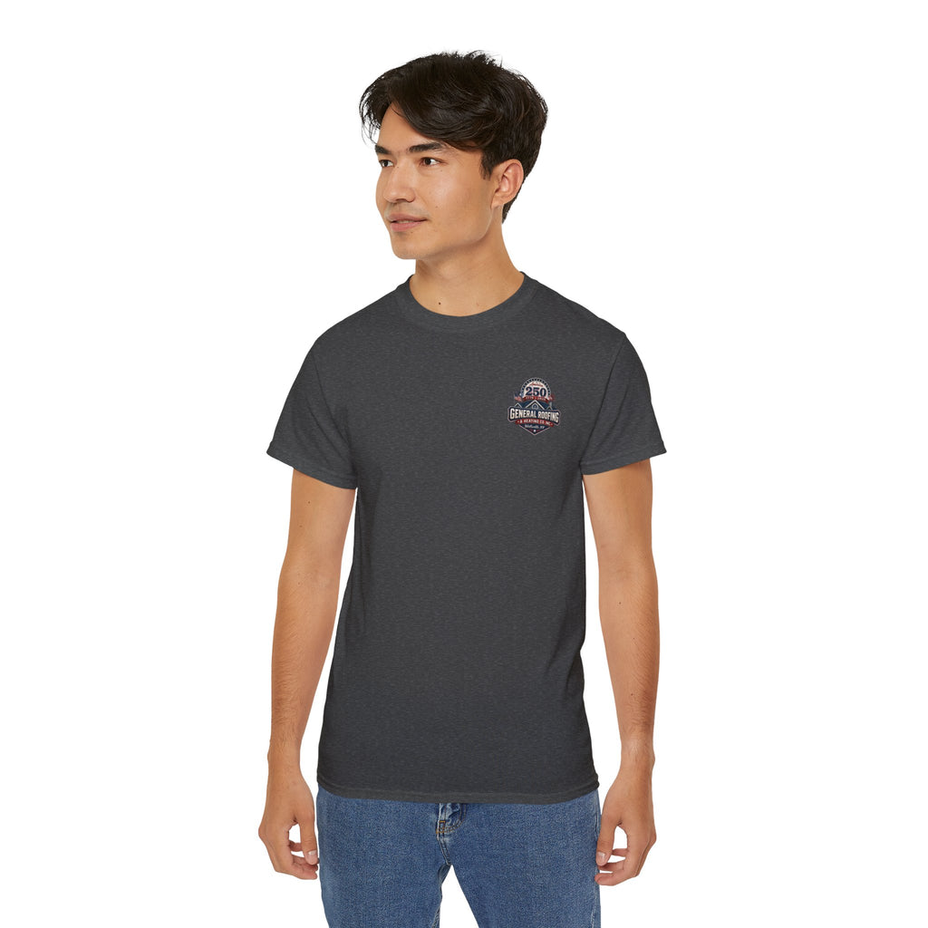"General Roofing" Patriotic Logo T‑Shirt