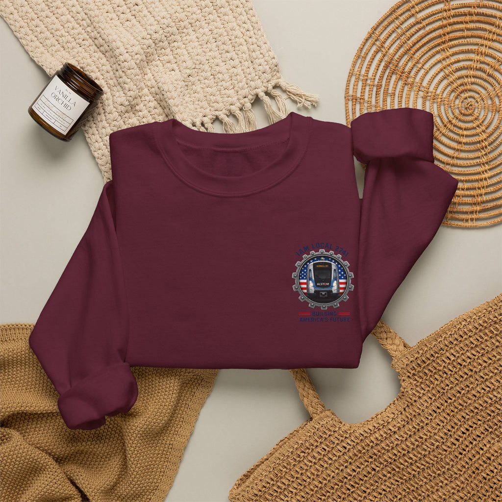 Union Pride Sweatshirt — "I Am Local 2741" 250 Years American Innovators Crewneck