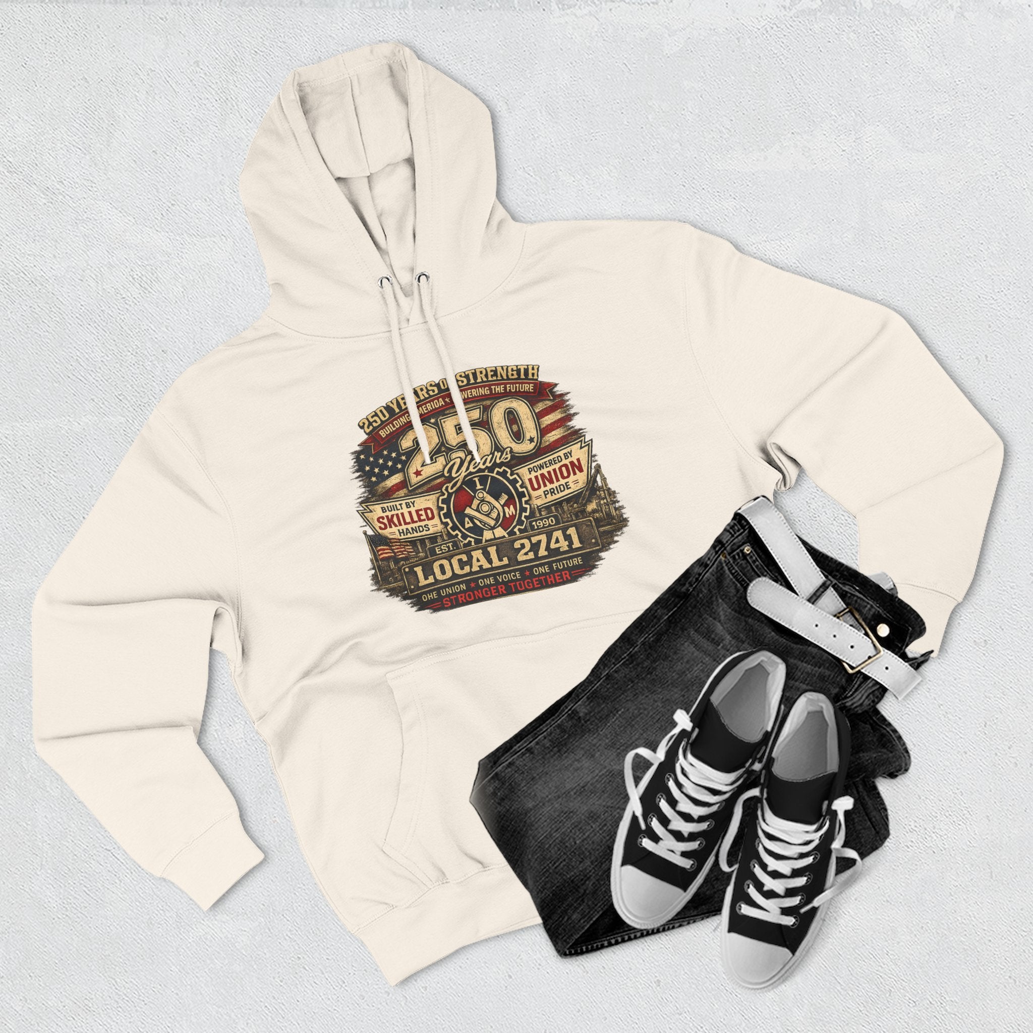 IAM Local 2741 | 250 Years Strong Commemorative Hoodie