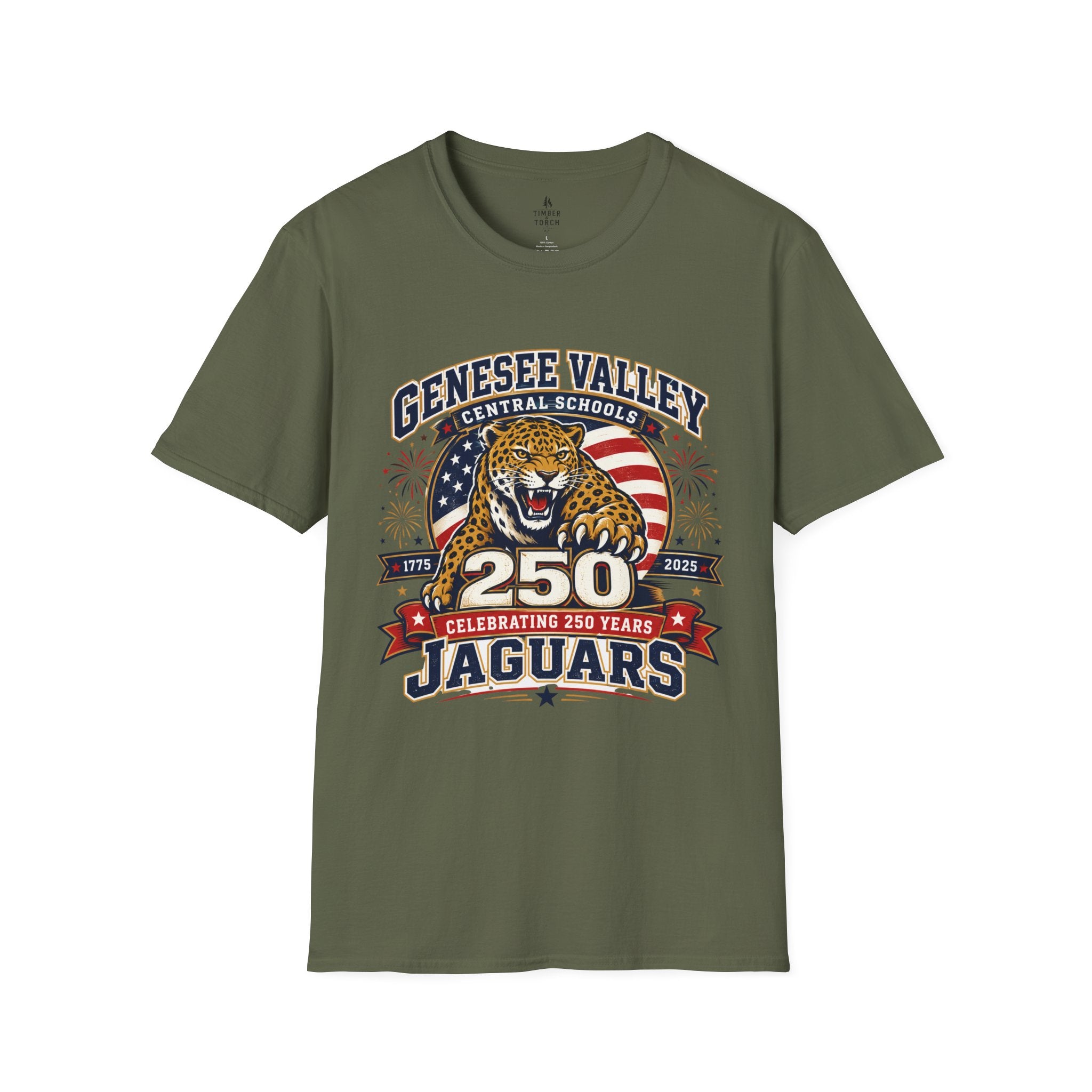 Genesee Valley Jaguars 250th Anniversary T-Shirt