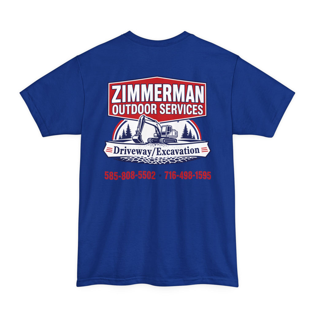 Zimmerman Outdoor Services T-Shirt – Driveway & Excavation Work Tee