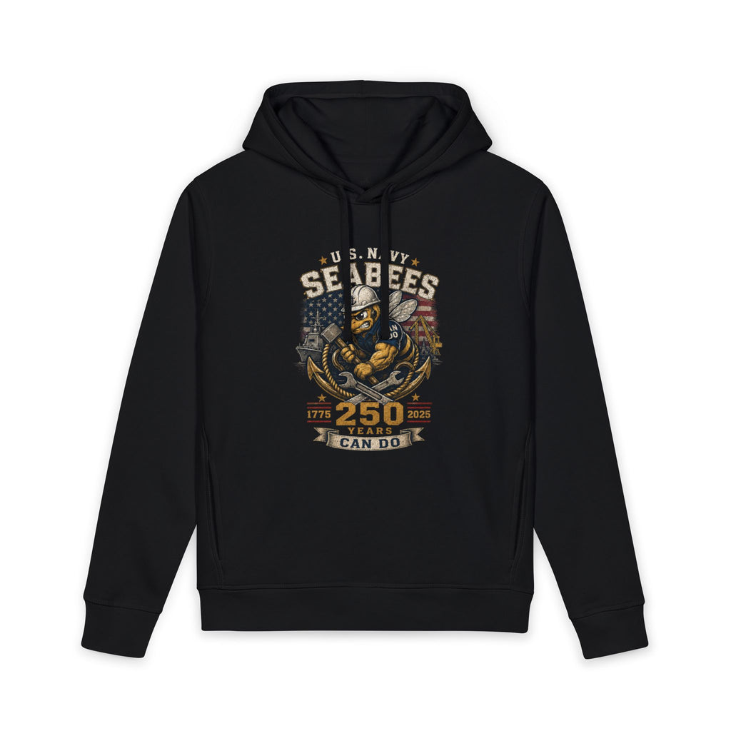 U.S. Navy Seabees 250 Years Can Do Organic Hoodie