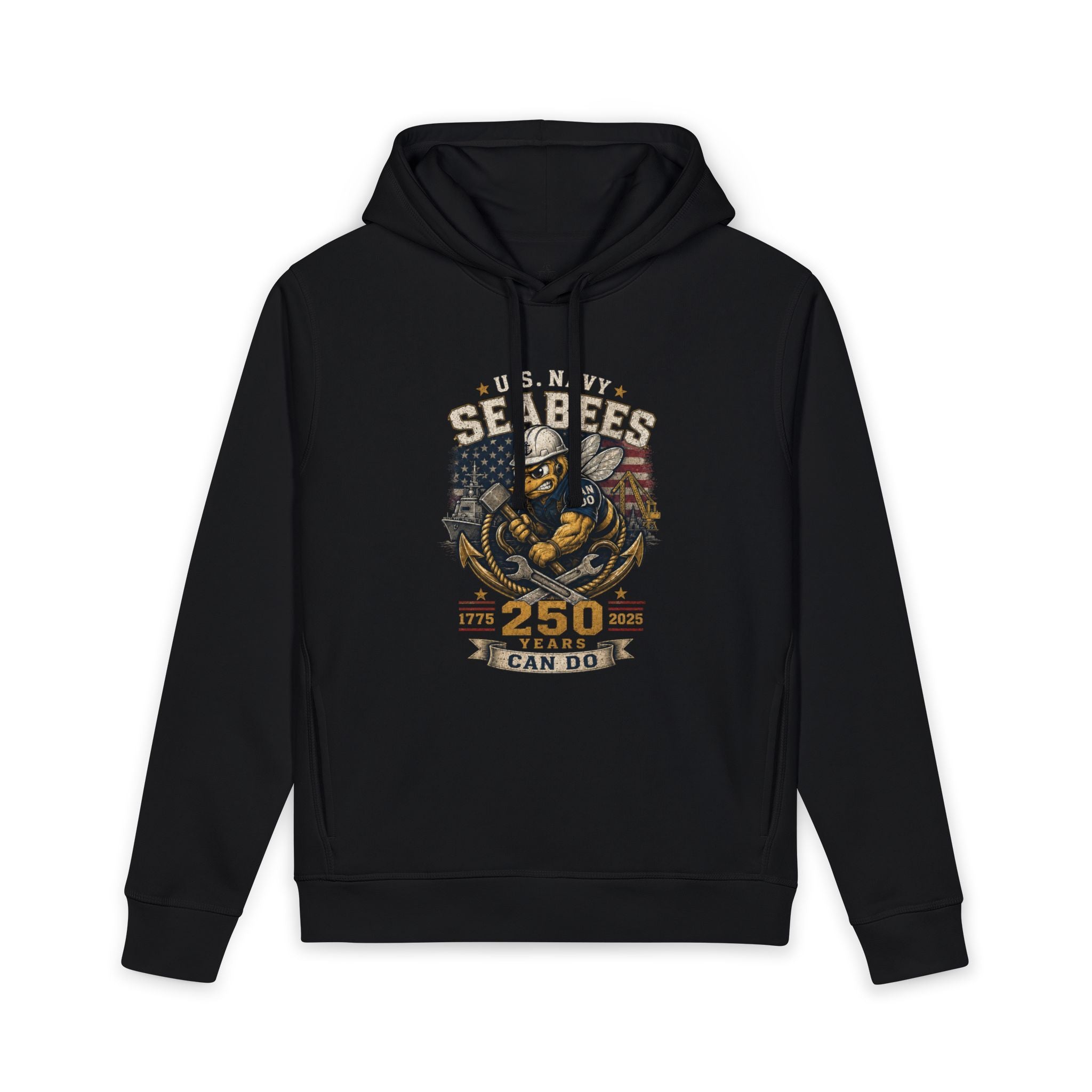 U.S. Navy Seabees 250 Years Can Do Organic Hoodie