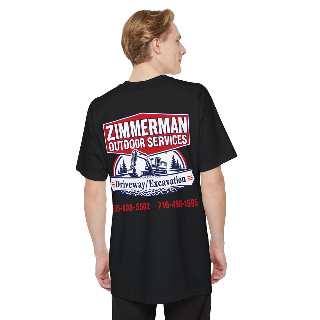Zimmerman Outdoor Services T-Shirt – Driveway & Excavation Work Tee