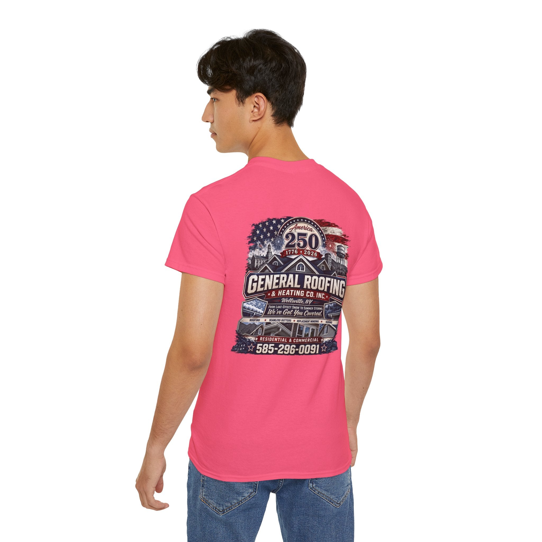 "General Roofing" Patriotic Logo T‑Shirt