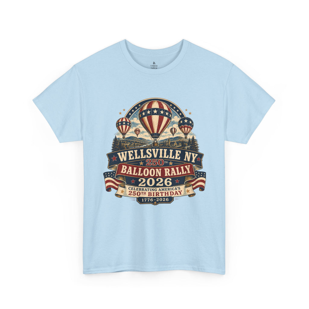 Balloon Rally T‑Shirt - Wellsville NY 2026 Hot Air Balloon Rally Vintage Festival Tee