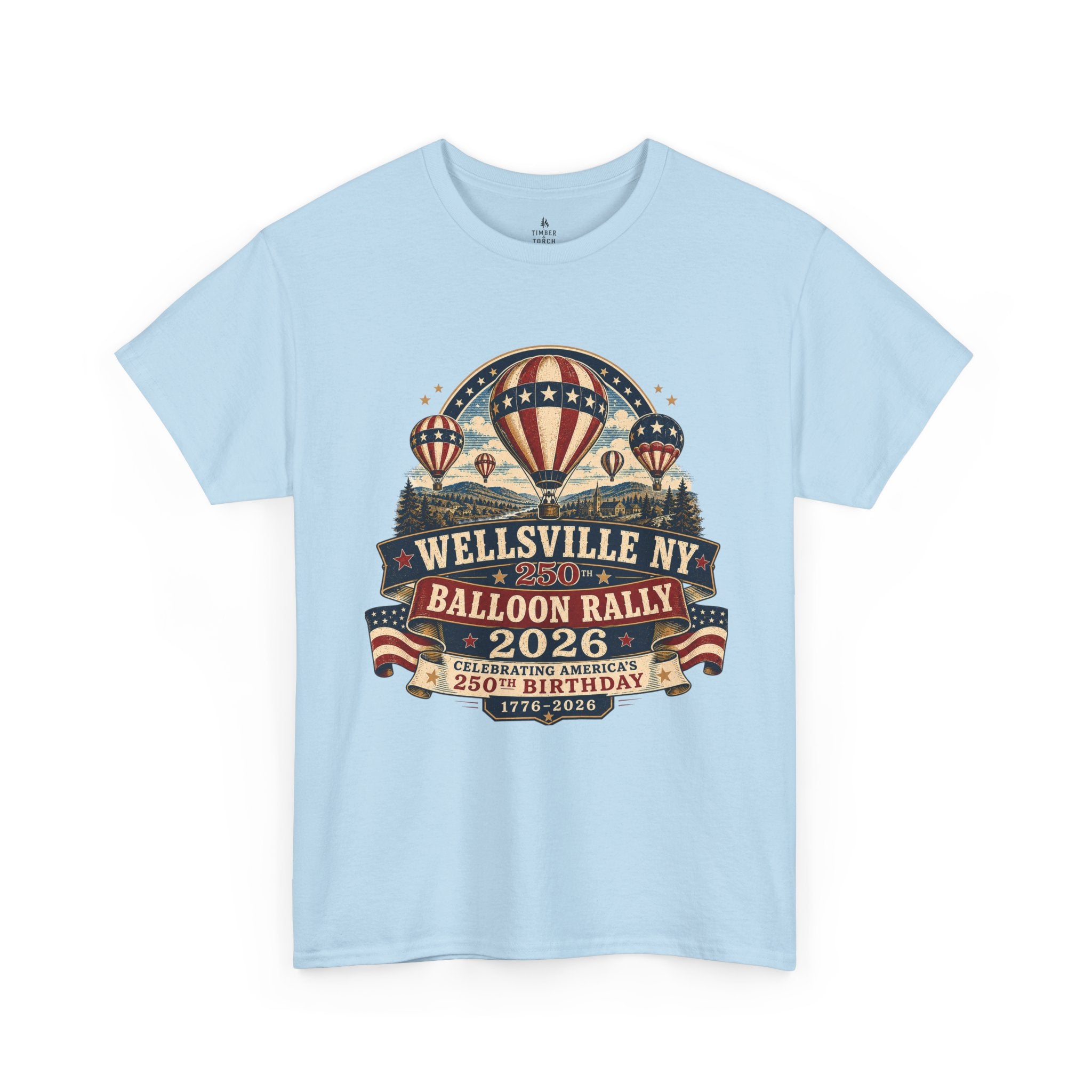 Balloon Rally T‑Shirt - Wellsville NY 2026 Hot Air Balloon Rally Vintage Festival Tee