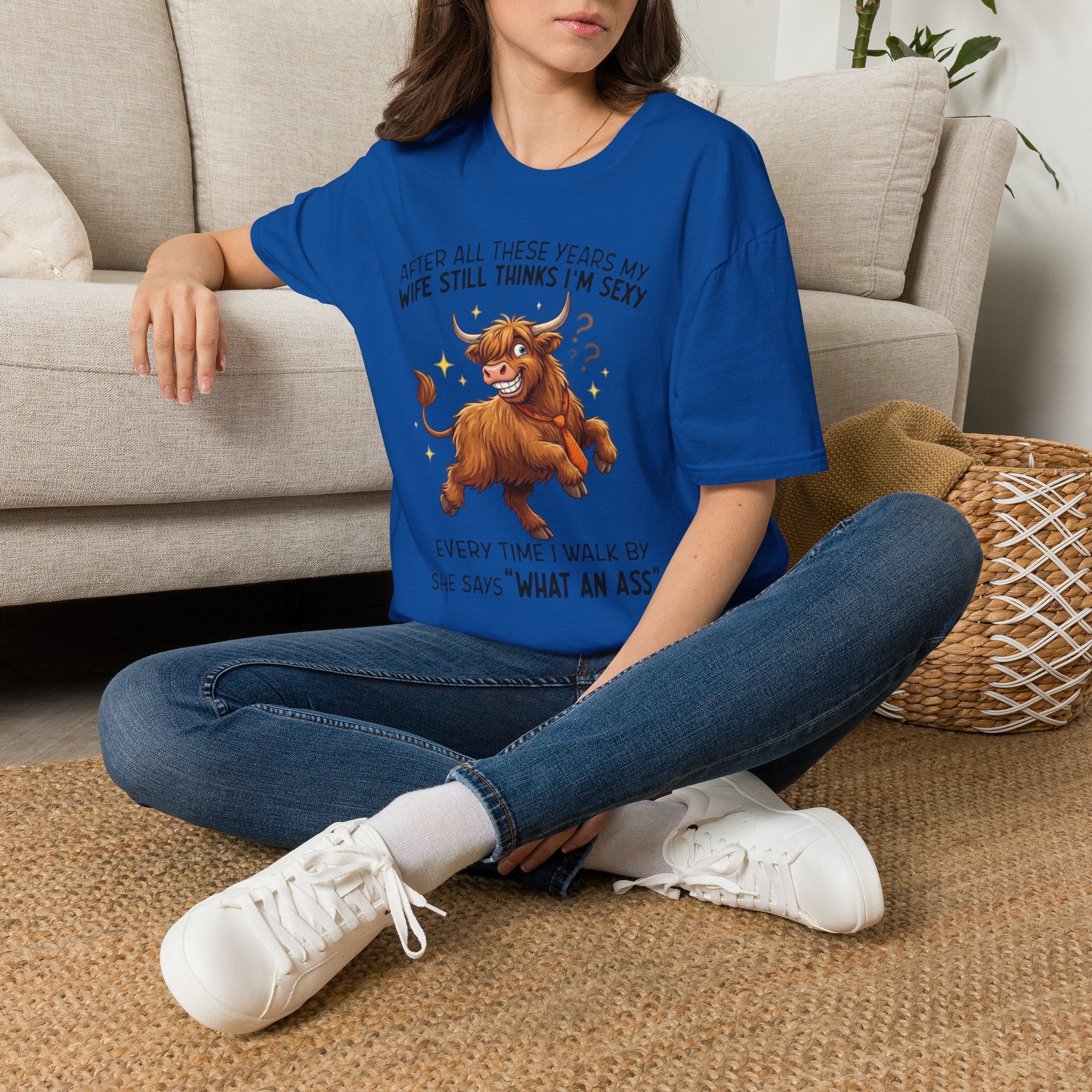 Funny Bull T-Shirt — “After All These Years My Wife Still Thinks I’m Sexy” Funny Couples Gift
