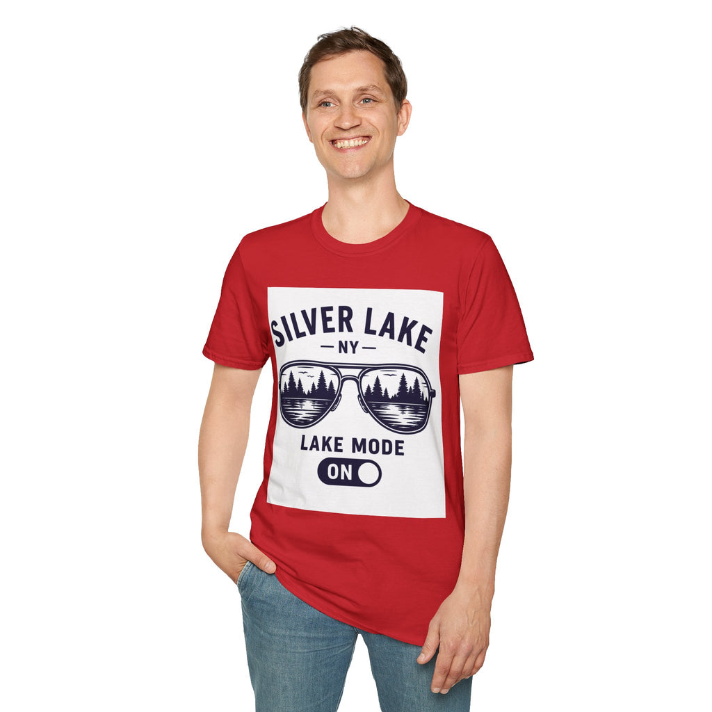 Lake Mode ON Silver Lake Softstyle T-Shirt