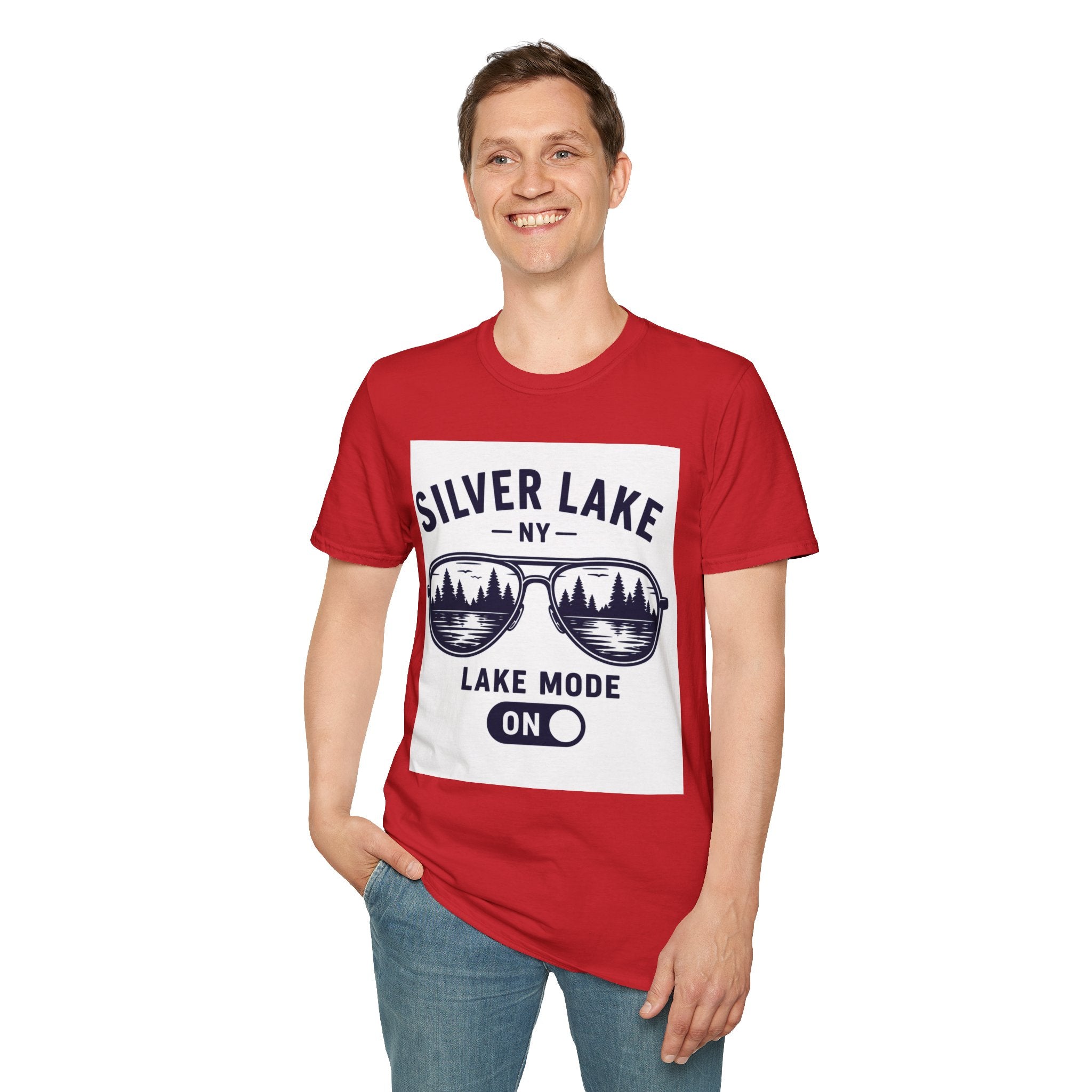 Lake Mode ON Silver Lake Softstyle T-Shirt