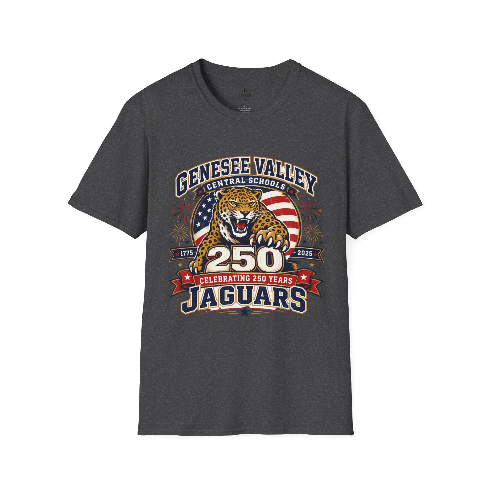 Genesee Valley Jaguars 250th Anniversary T-Shirt