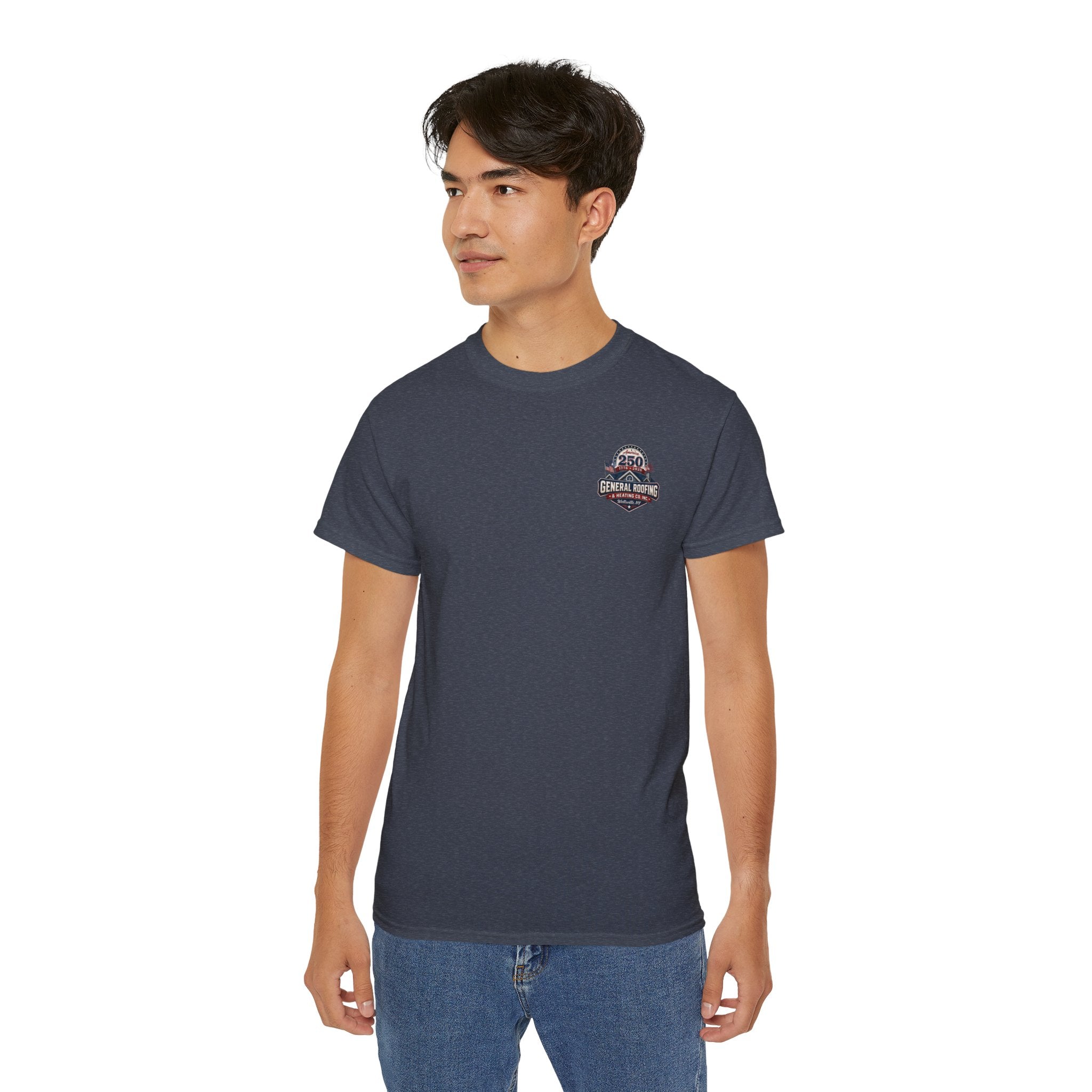 "General Roofing" Patriotic Logo T‑Shirt