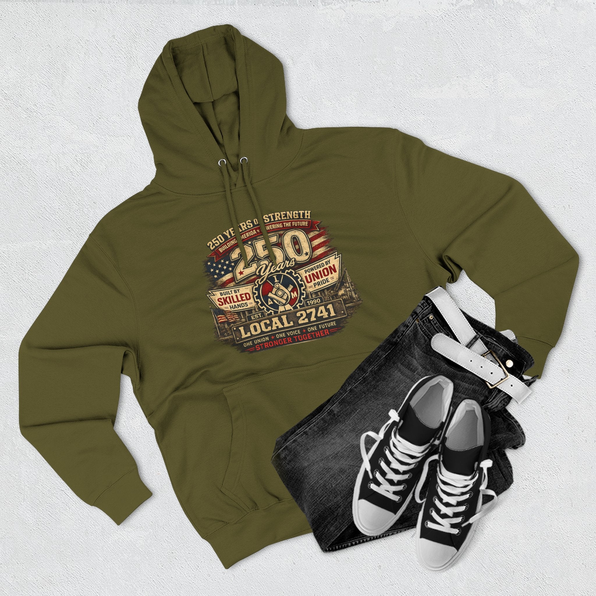 IAM Local 2741 | 250 Years Strong Commemorative Hoodie
