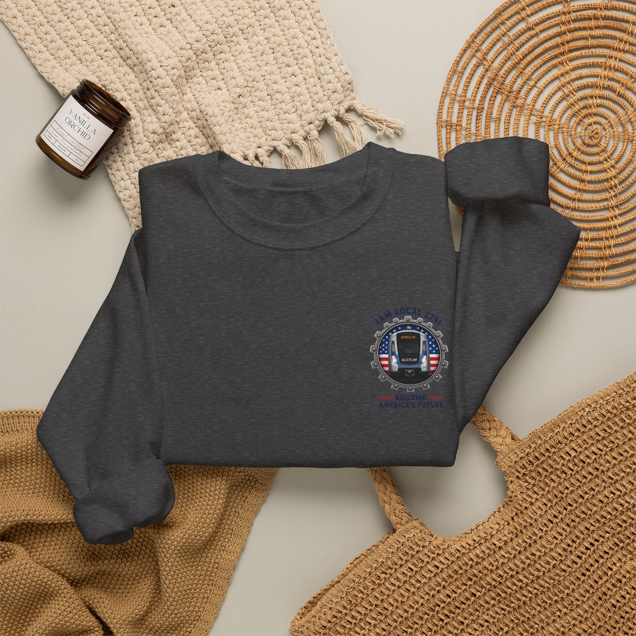 Union Pride Sweatshirt — "I Am Local 2741" 250 Years American Innovators Crewneck