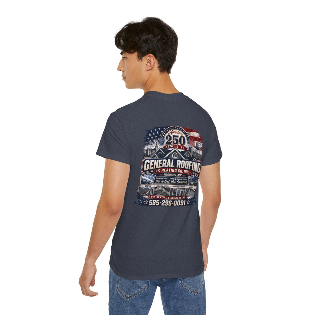 "General Roofing" Patriotic Logo T‑Shirt