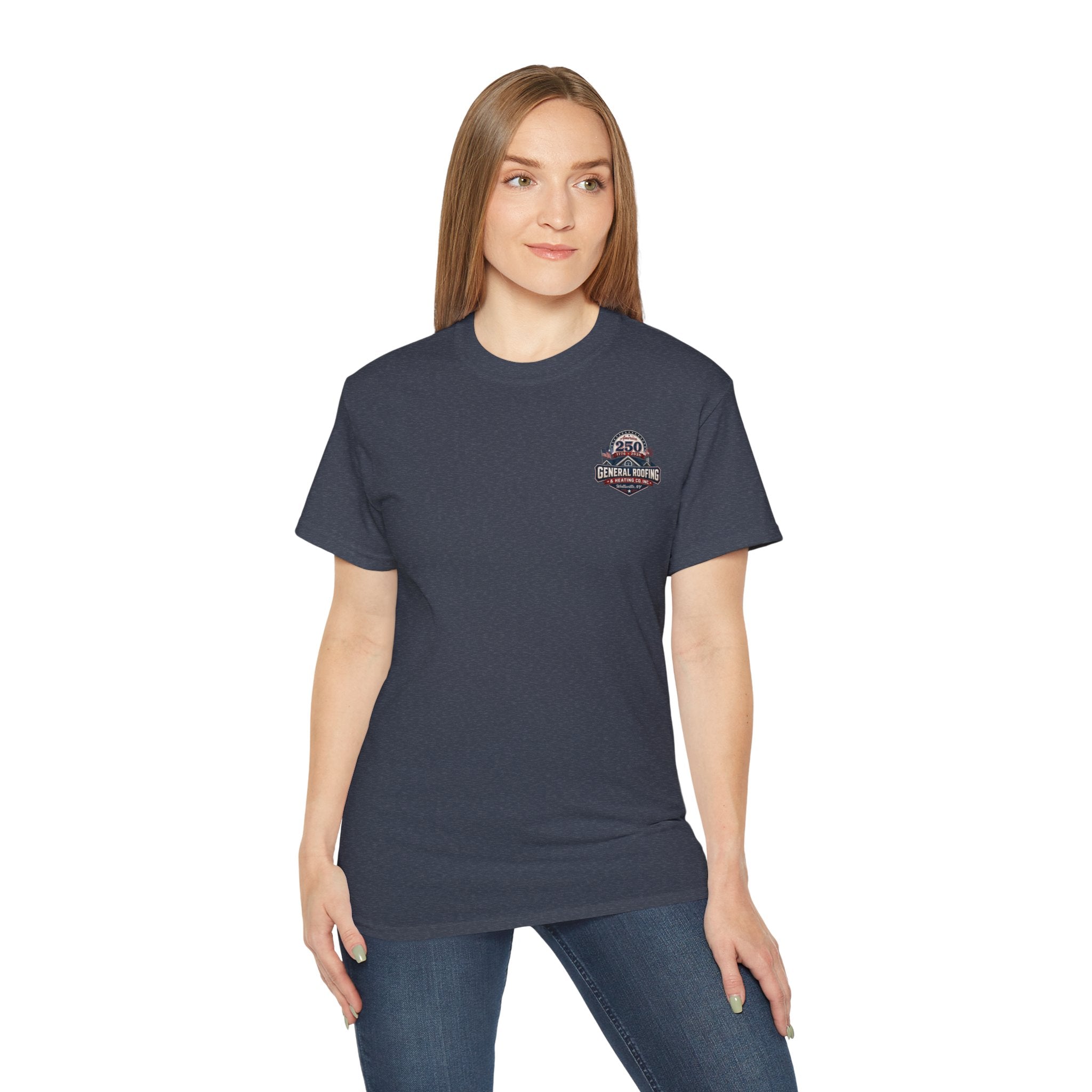 "General Roofing" Patriotic Logo T‑Shirt