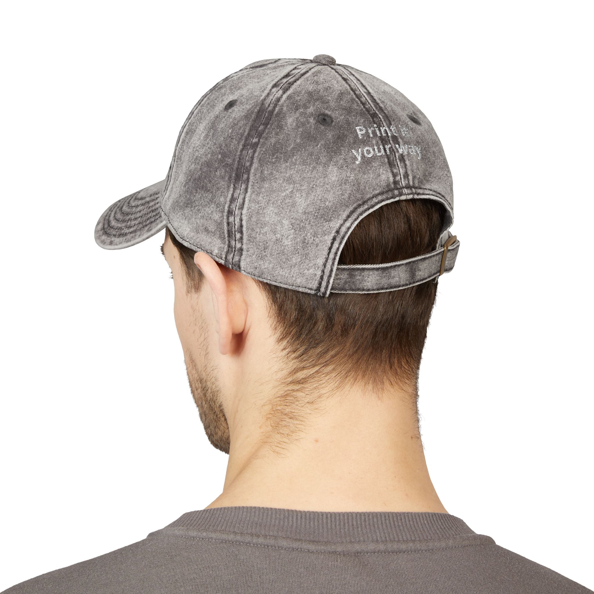 Vintage Embroidered Cap — "Old *uckers Club" Distressed Baseball Hat