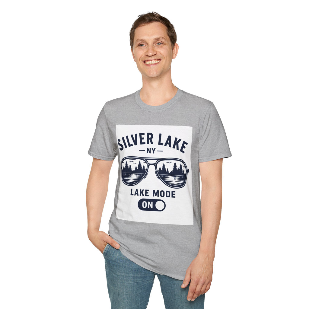 Lake Mode ON Silver Lake Softstyle T-Shirt